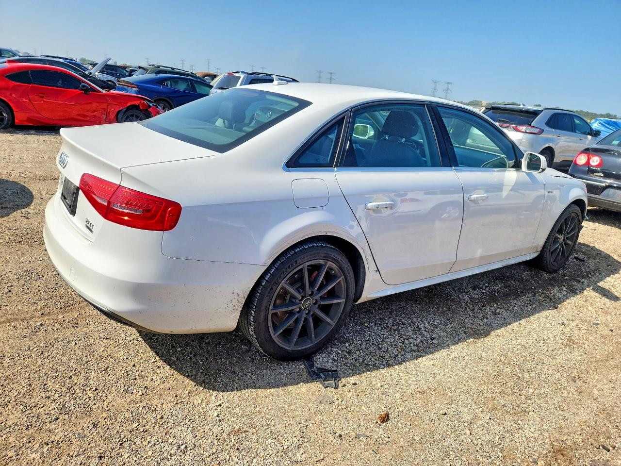 2015 Audi A4 Premium Plus White vin: WAUFFAFLXFN039574