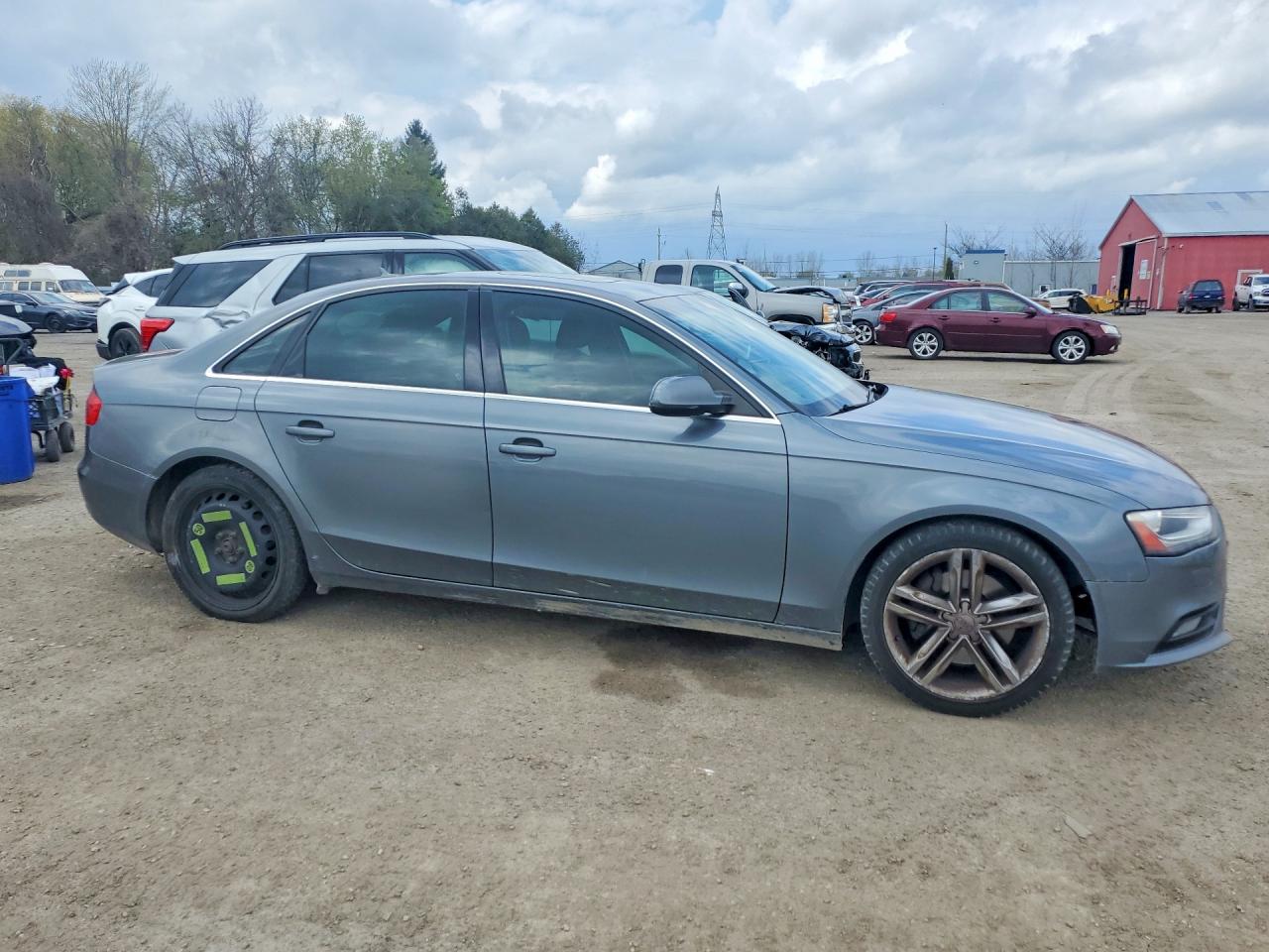2013 Audi A4 Premium Plus Gray vin: WAUFFCFL5DN044240