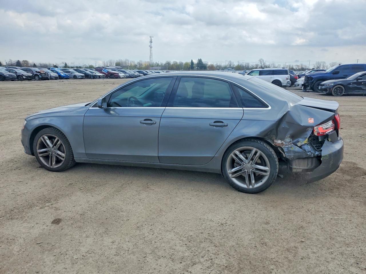 2013 Audi A4 Premium Plus Gray vin: WAUFFCFL5DN044240