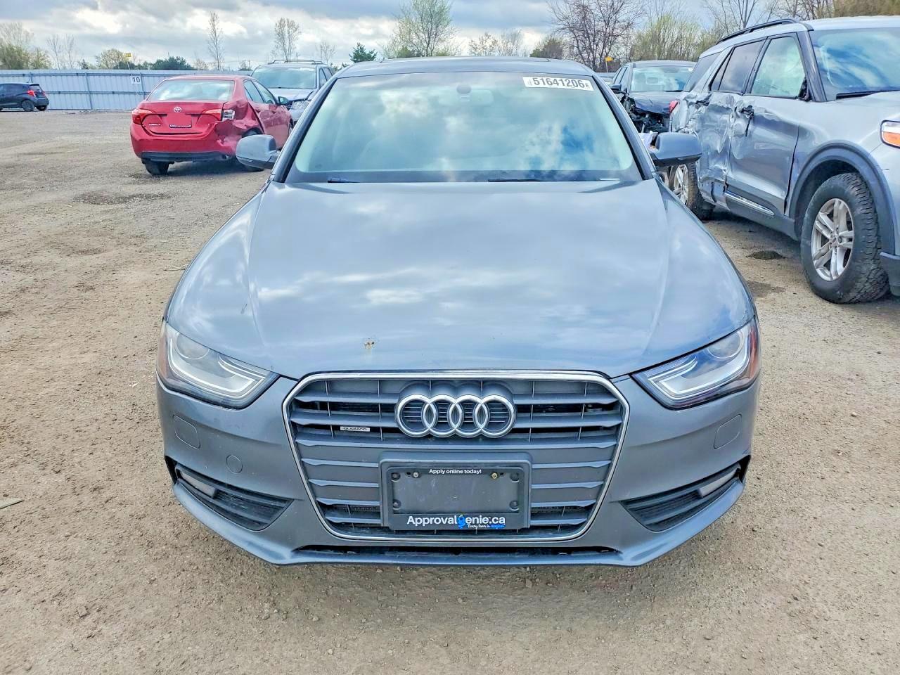 2013 Audi A4 Premium Plus Gray vin: WAUFFCFL5DN044240