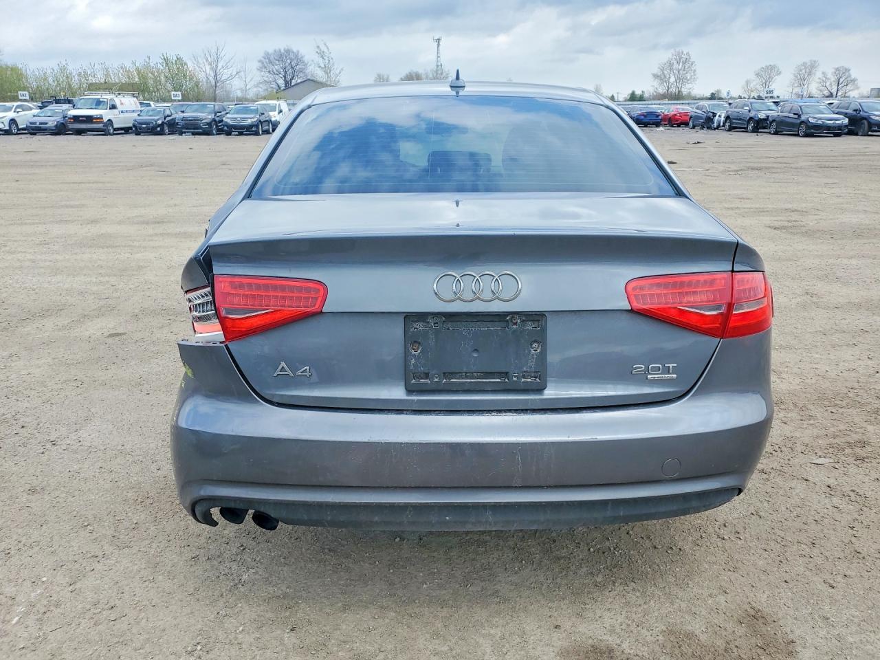 2013 Audi A4 Premium Plus Gray vin: WAUFFCFL5DN044240
