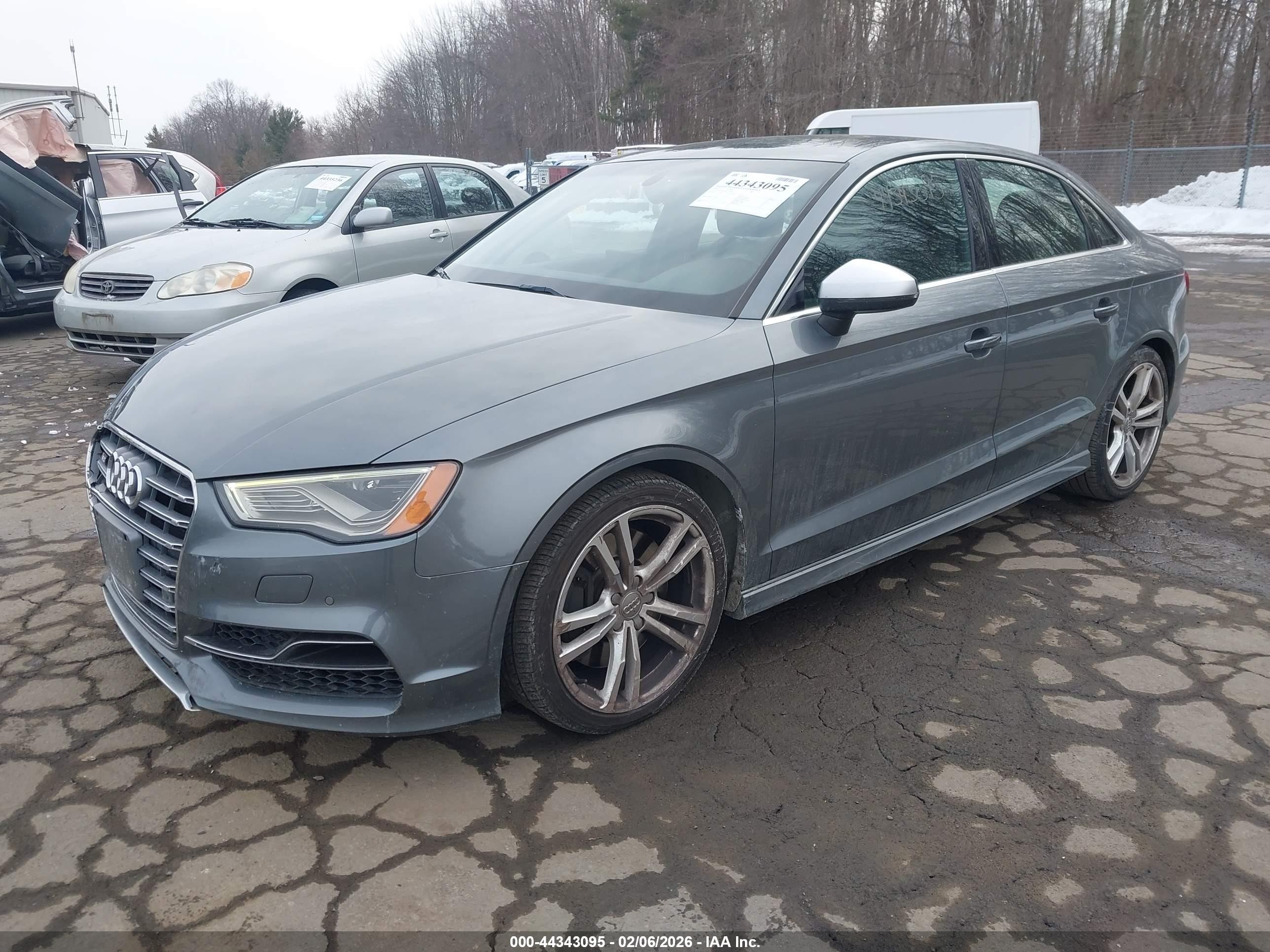 2015 Audi S3 2.0t Premium Plus Gray vin: WAUFFGFF1F1119396