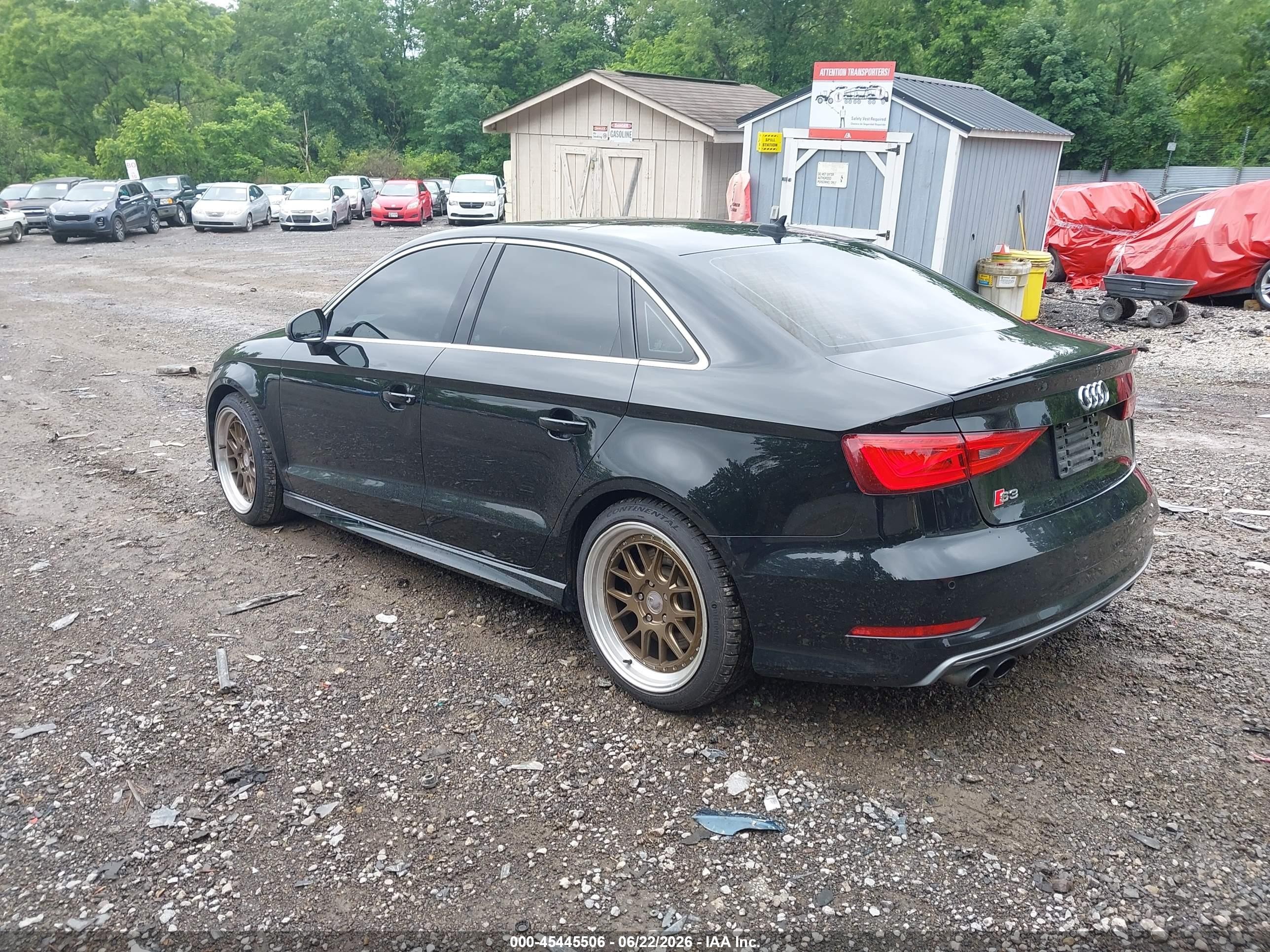 2015 Audi S3 2.0t Premium Plus Black vin: WAUFFGFF2F1082312