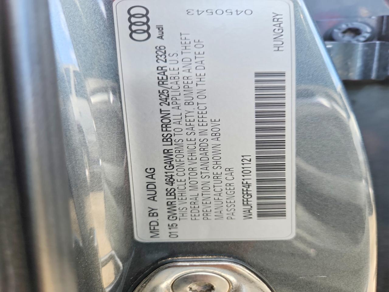 2015 Audi A3 Gray vin: WAUFFGFF4F1101121