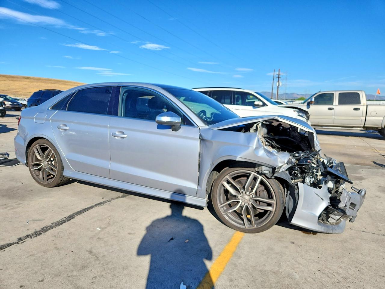 2015 Audi A3 Silver vin: WAUFFGFF9F1117007