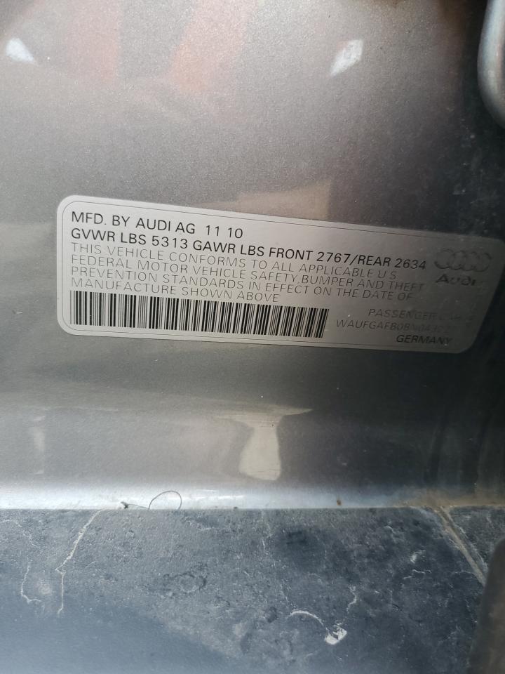 2011 Audi A6 Premium Plus Gray vin: WAUFGAFB0BN043227