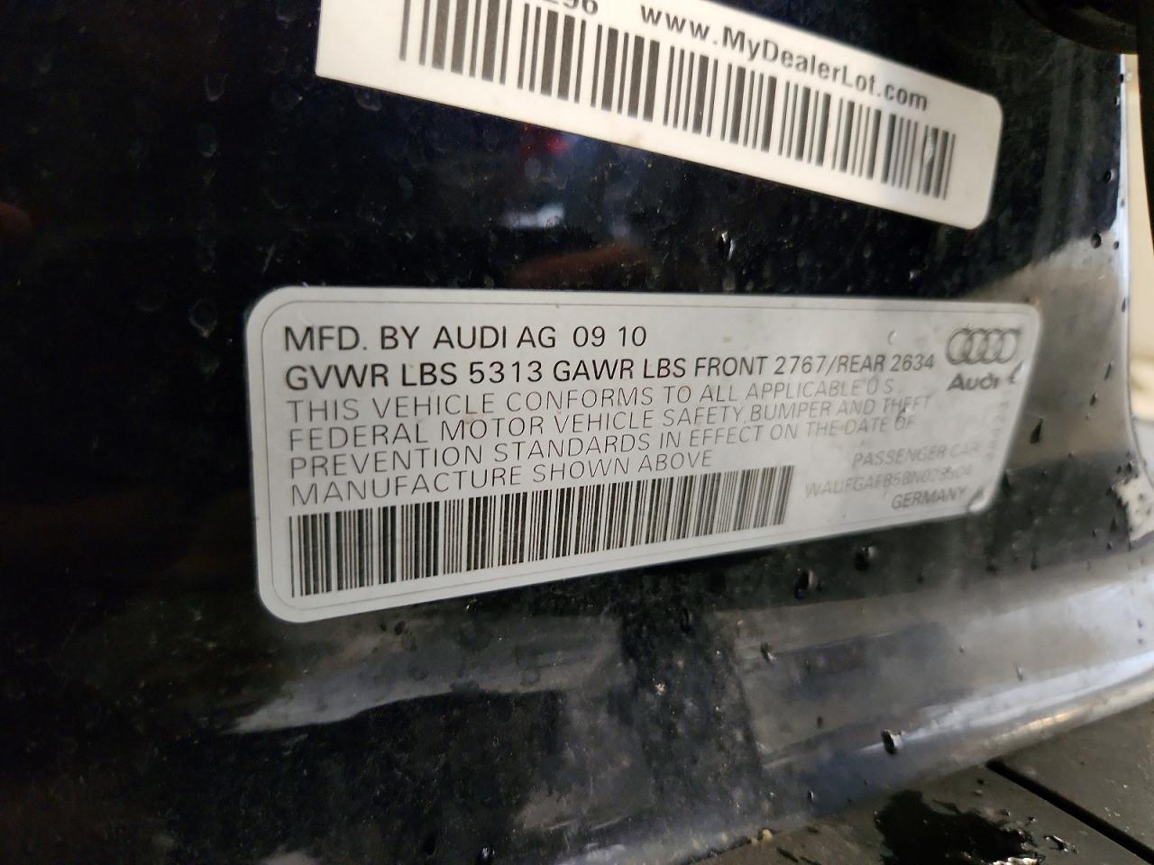 2011 Audi A6 Premium Plus Blue vin: WAUFGAFB5BN028304