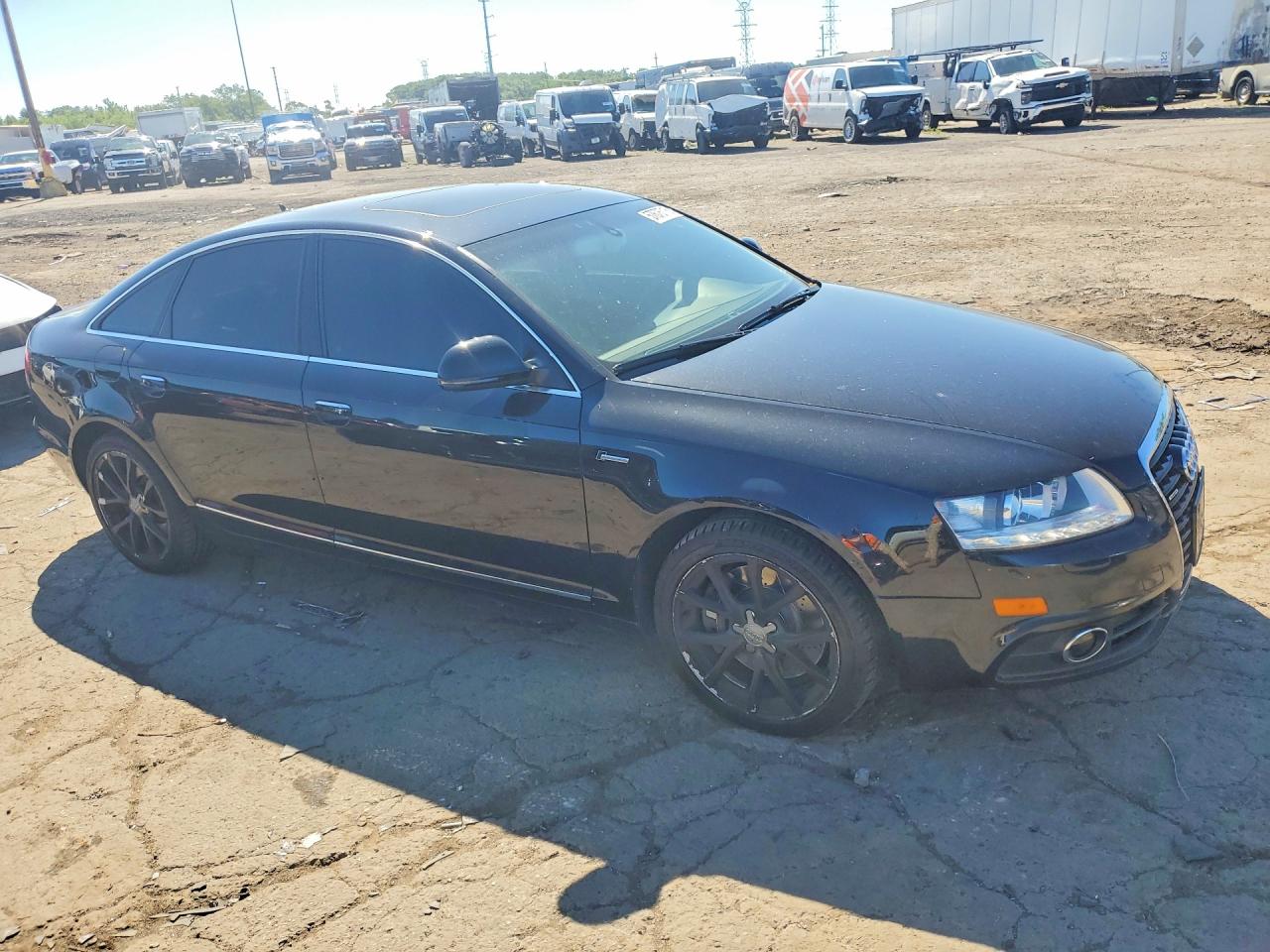 2011 Audi A6 Черный vin: WAUFGAFB6BN059934
