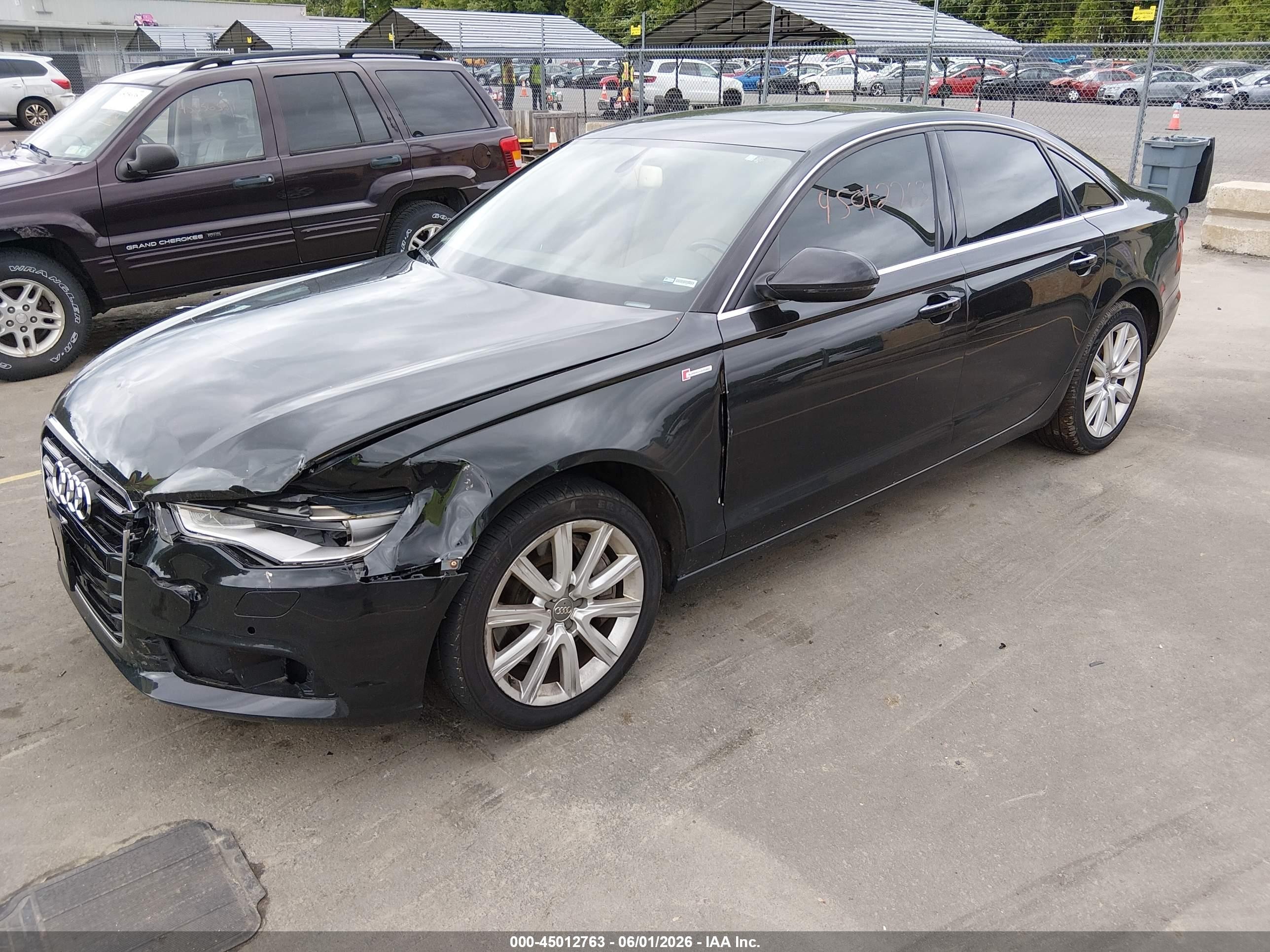 2014 Audi A6 3.0t Premium Plus Black vin: WAUFGAFC0EN083613