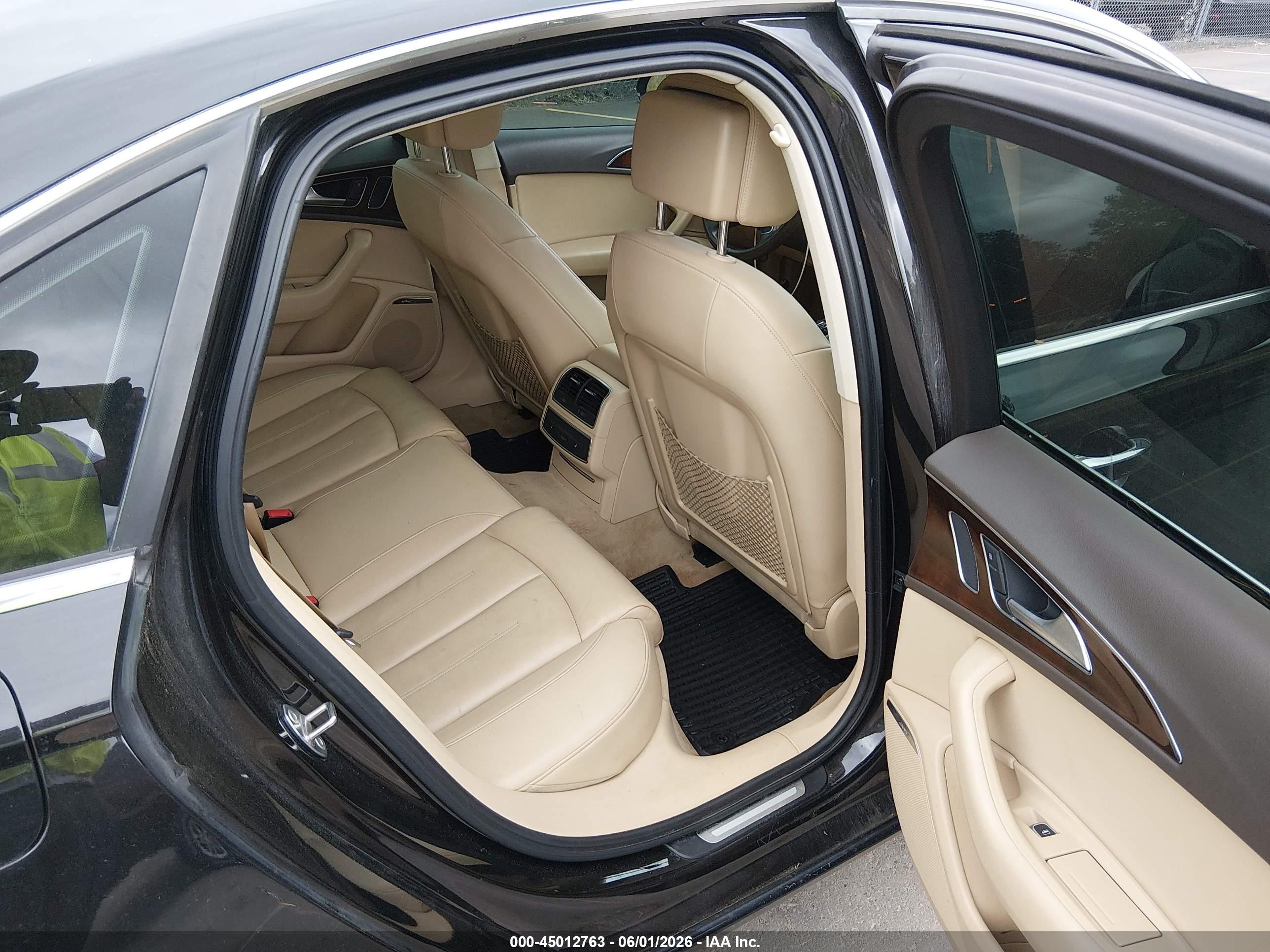 2014 Audi A6 3.0t Premium Plus Black vin: WAUFGAFC0EN083613