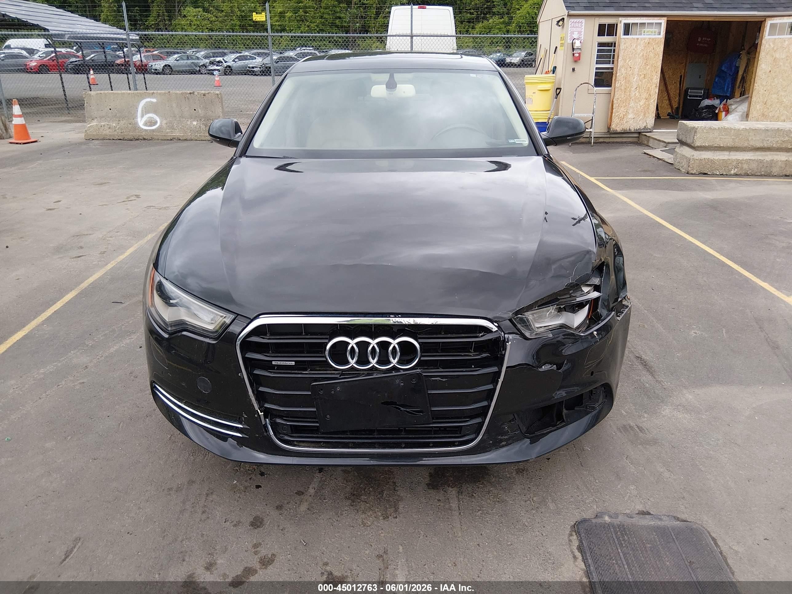 2014 Audi A6 3.0t Premium Plus Black vin: WAUFGAFC0EN083613