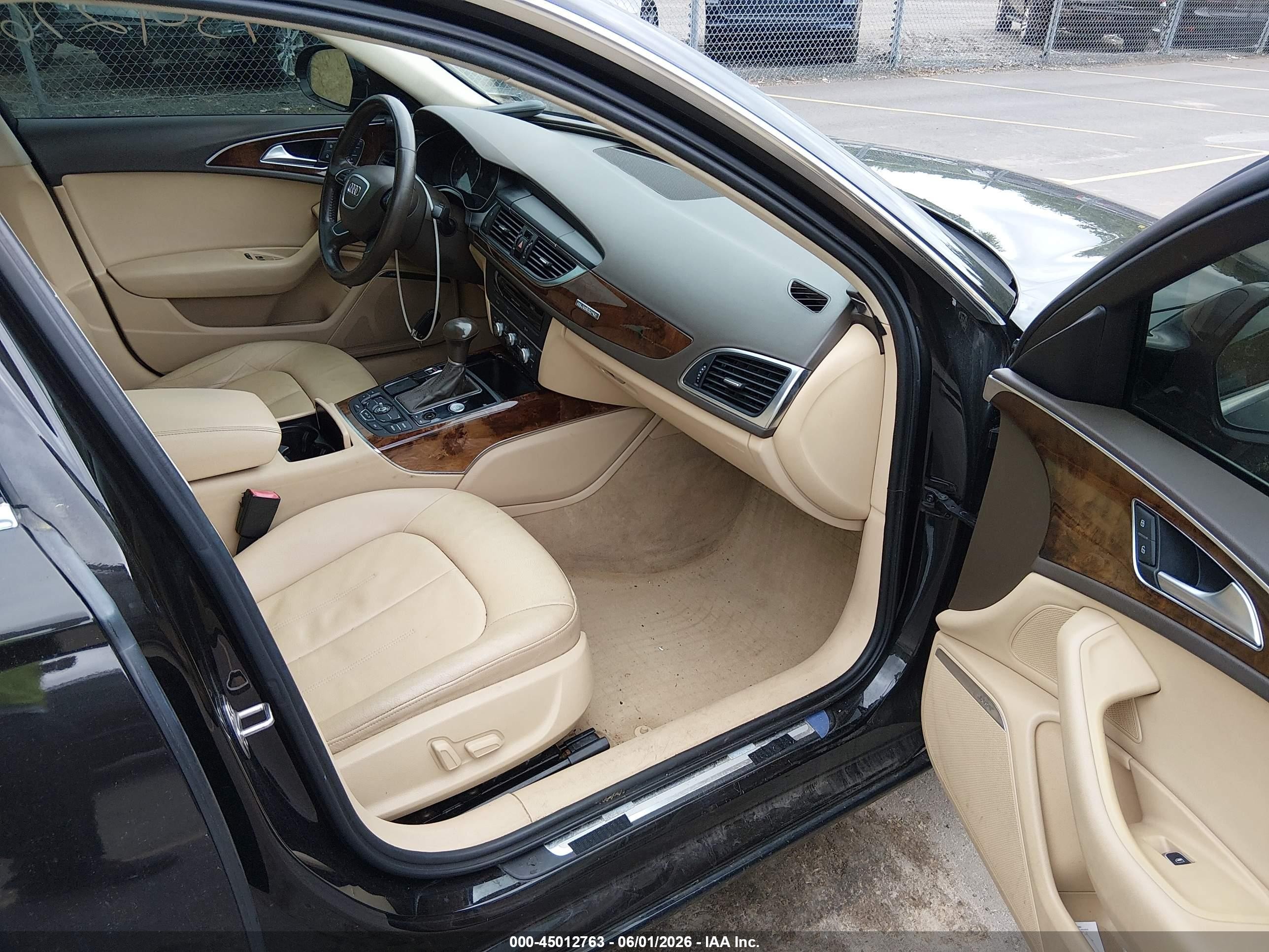 2014 Audi A6 3.0t Premium Plus Black vin: WAUFGAFC0EN083613