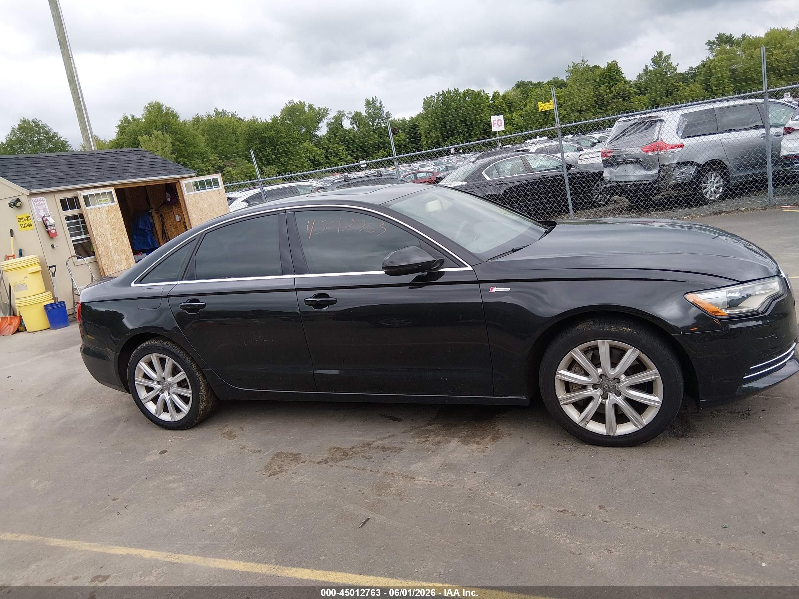 2014 Audi A6 3.0t Premium Plus Black vin: WAUFGAFC0EN083613