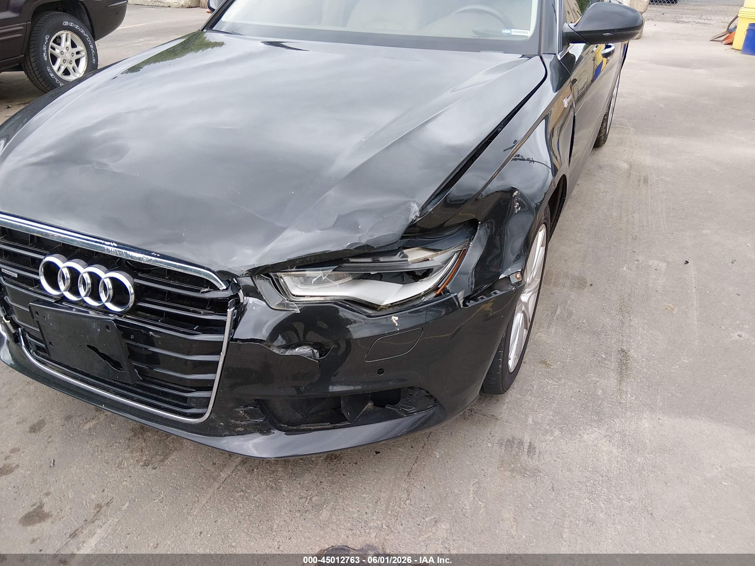 2014 Audi A6 3.0t Premium Plus Black vin: WAUFGAFC0EN083613