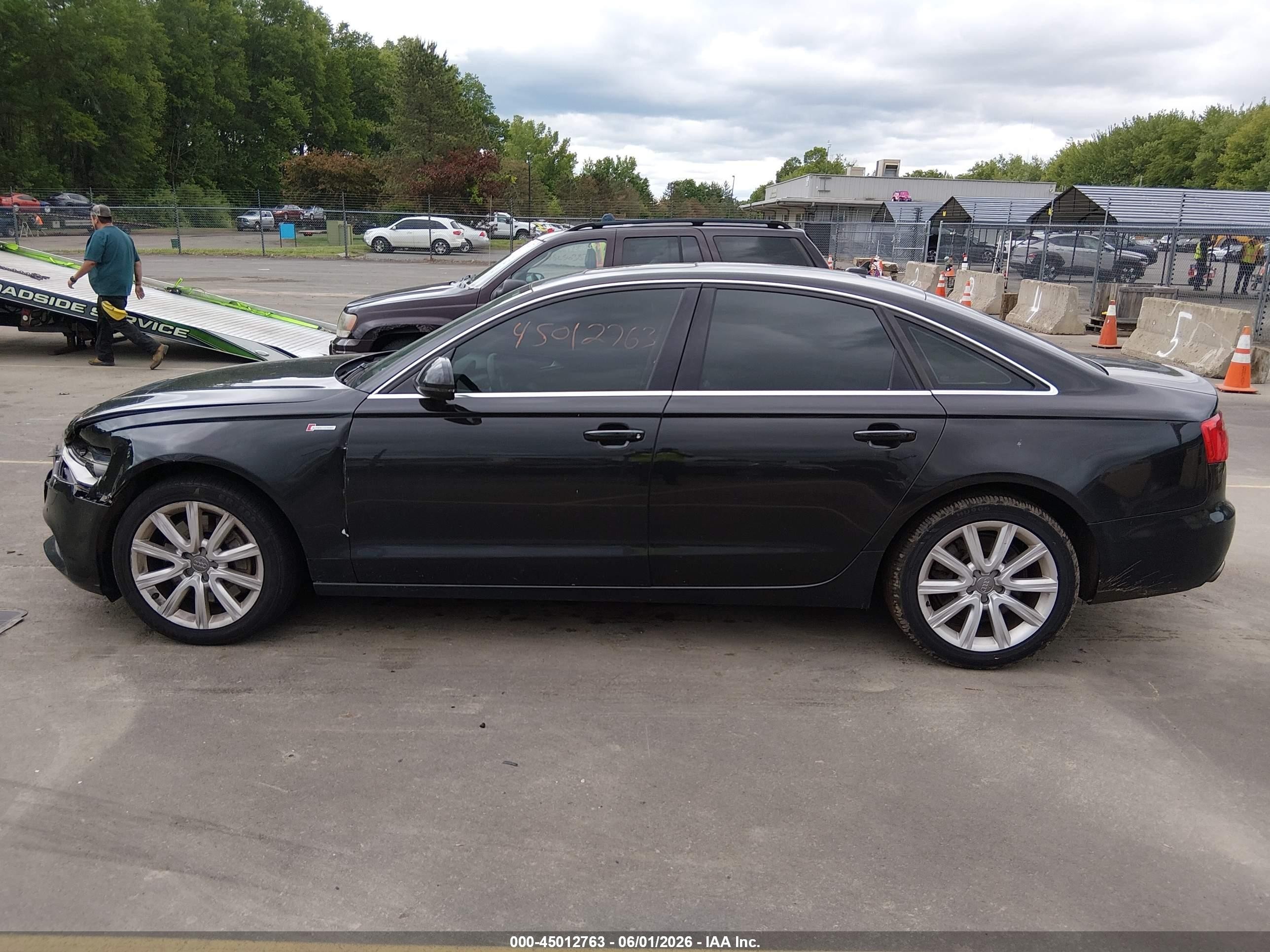 2014 Audi A6 3.0t Premium Plus Black vin: WAUFGAFC0EN083613