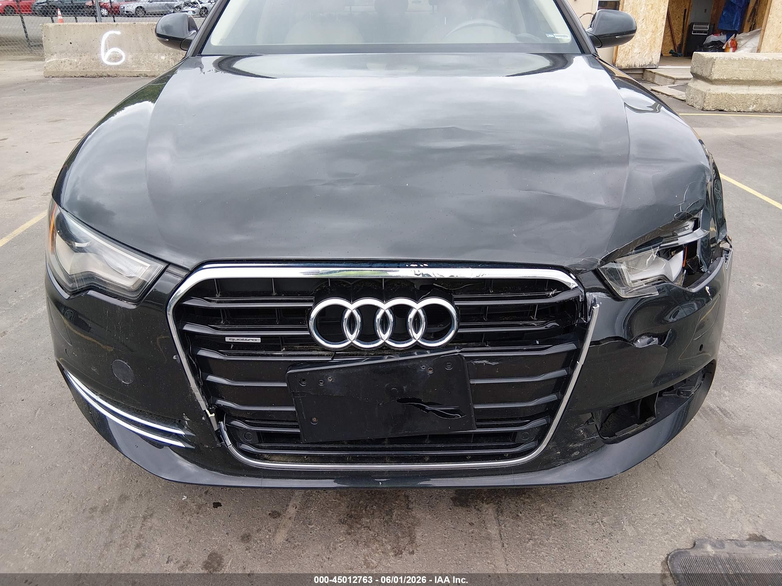 2014 Audi A6 3.0t Premium Plus Black vin: WAUFGAFC0EN083613