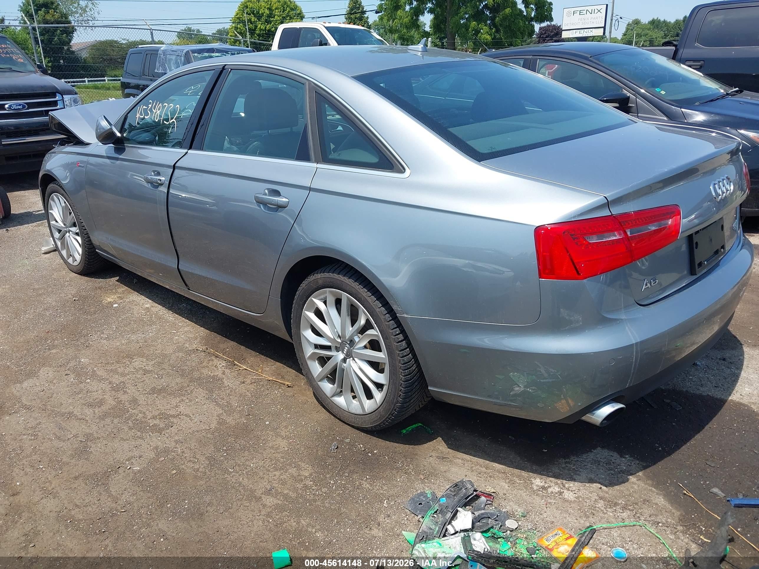 2014 Audi A6 3.0t Premium Plus Серебряный vin: WAUFGAFC1EN034310