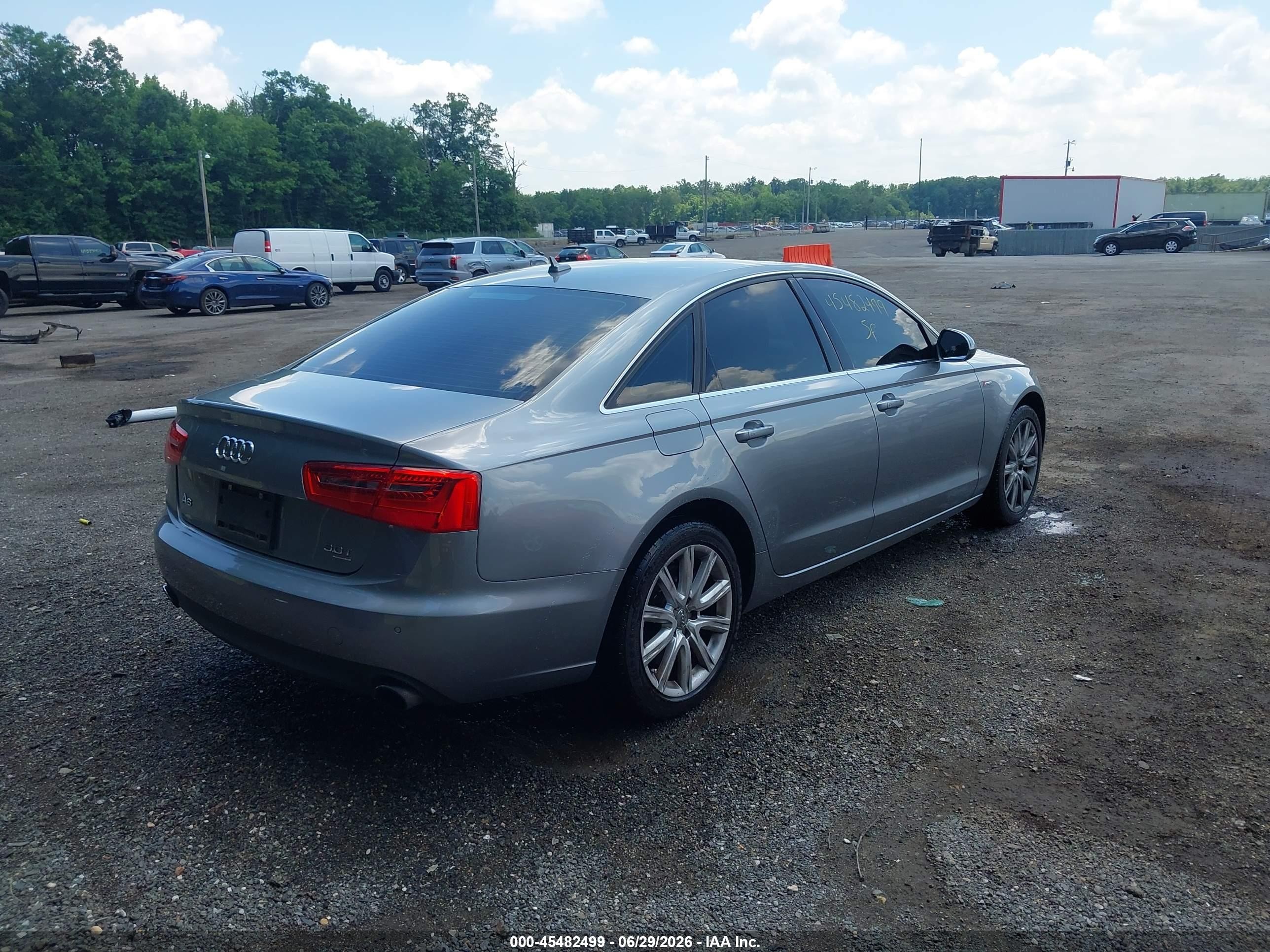 2014 Audi A6 3.0t Premium Plus Blue vin: WAUFGAFC1EN164555