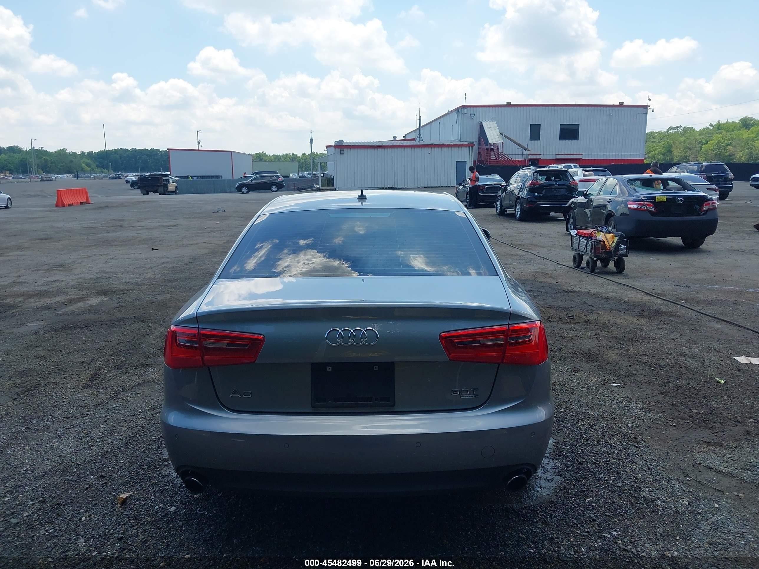 2014 Audi A6 3.0t Premium Plus Blue vin: WAUFGAFC1EN164555