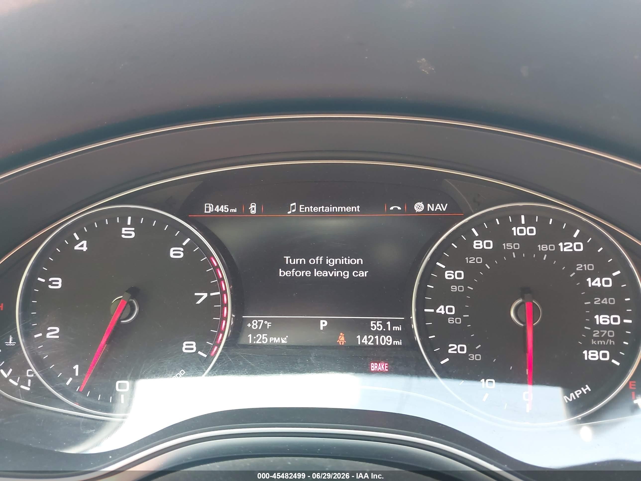 2014 Audi A6 3.0t Premium Plus Blue vin: WAUFGAFC1EN164555