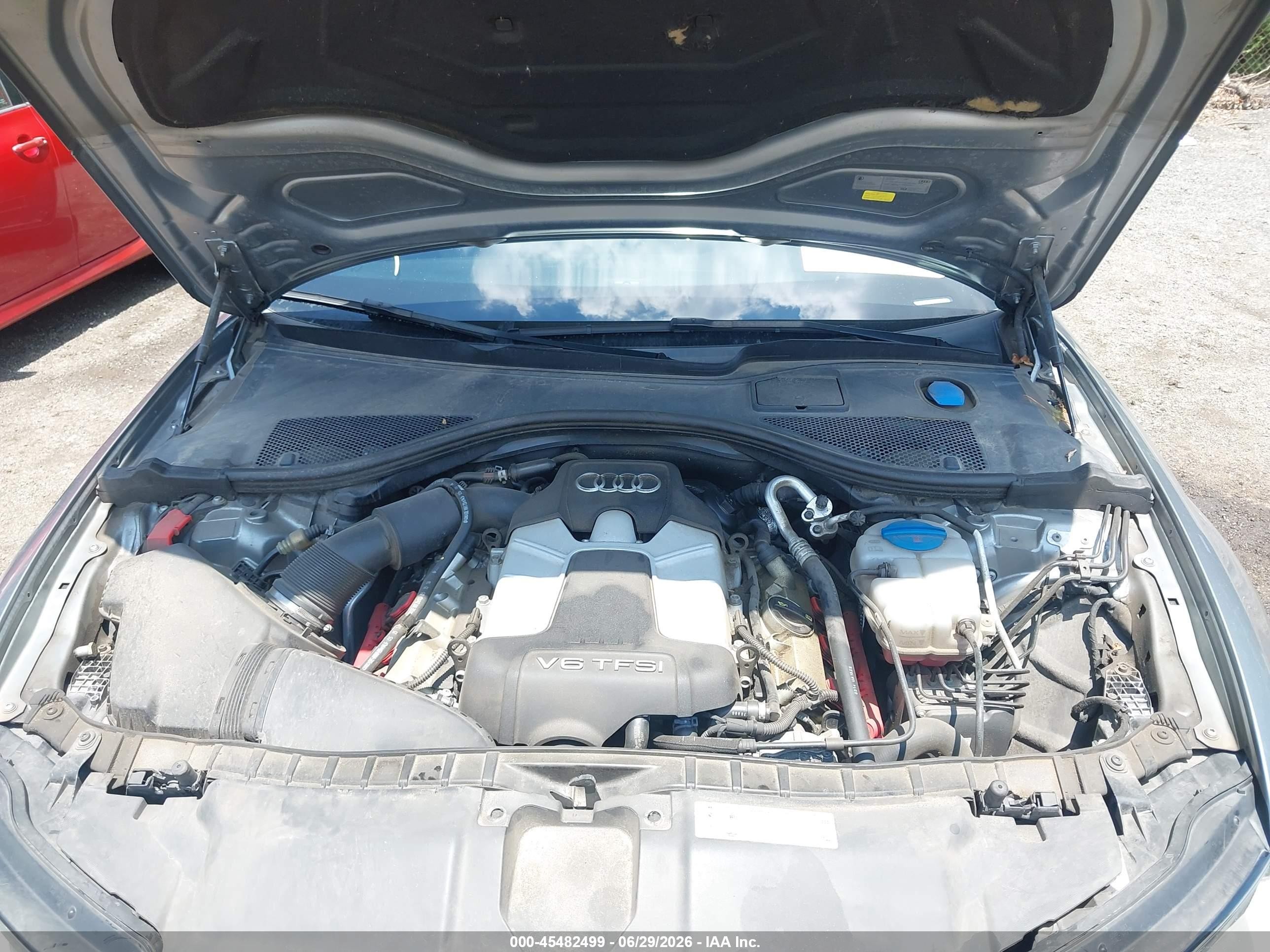 2014 Audi A6 3.0t Premium Plus Blue vin: WAUFGAFC1EN164555