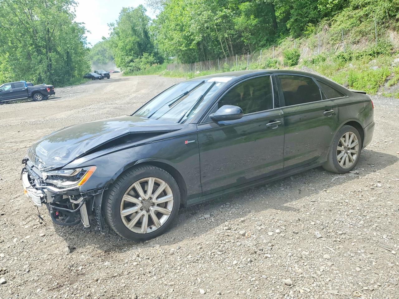 2015 Audi A6 Premium Plus Black vin: WAUFGAFC1FN005990