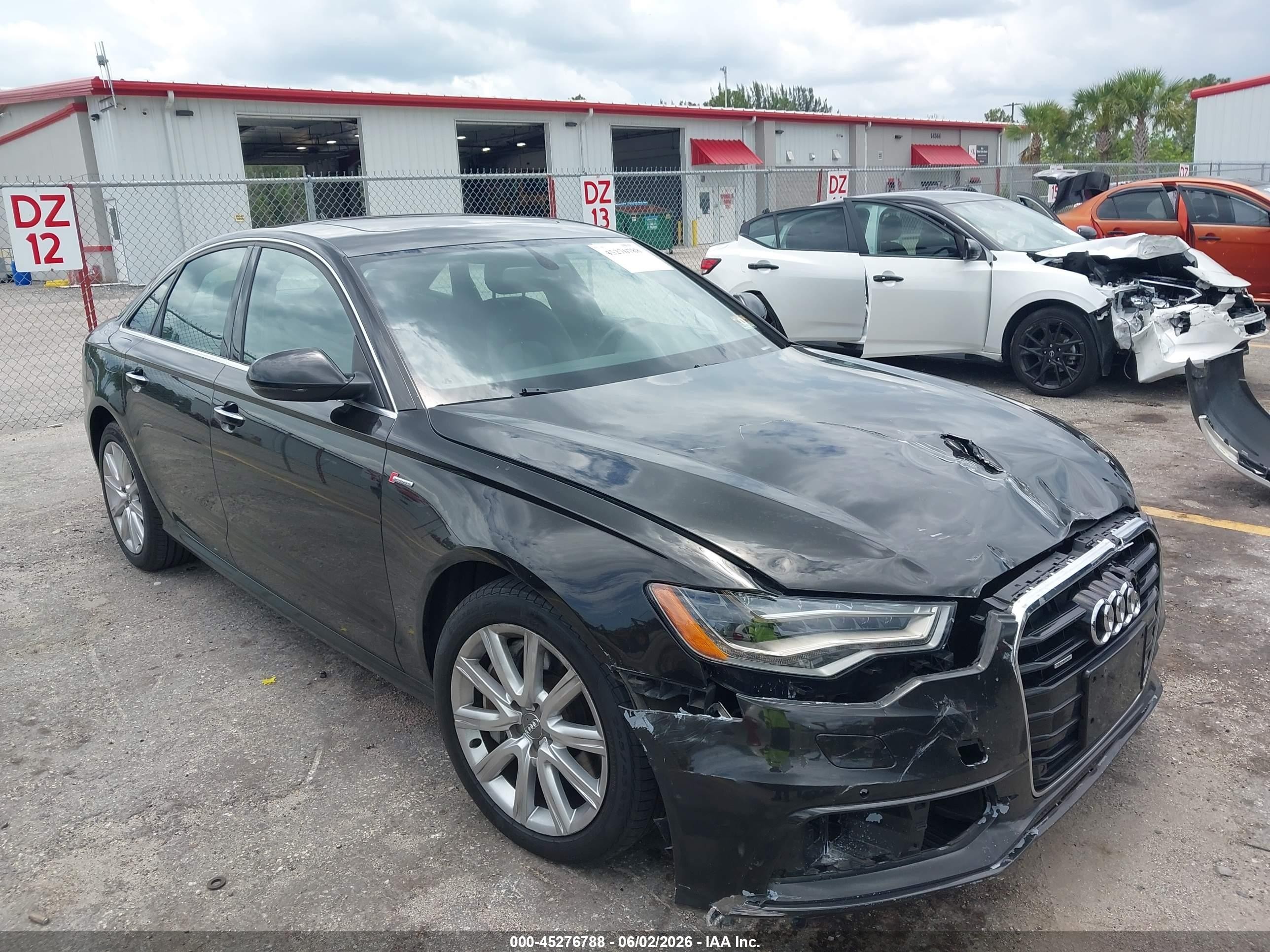 2015 Audi A6 3.0t Premium Plus Black vin: WAUFGAFC1FN019064