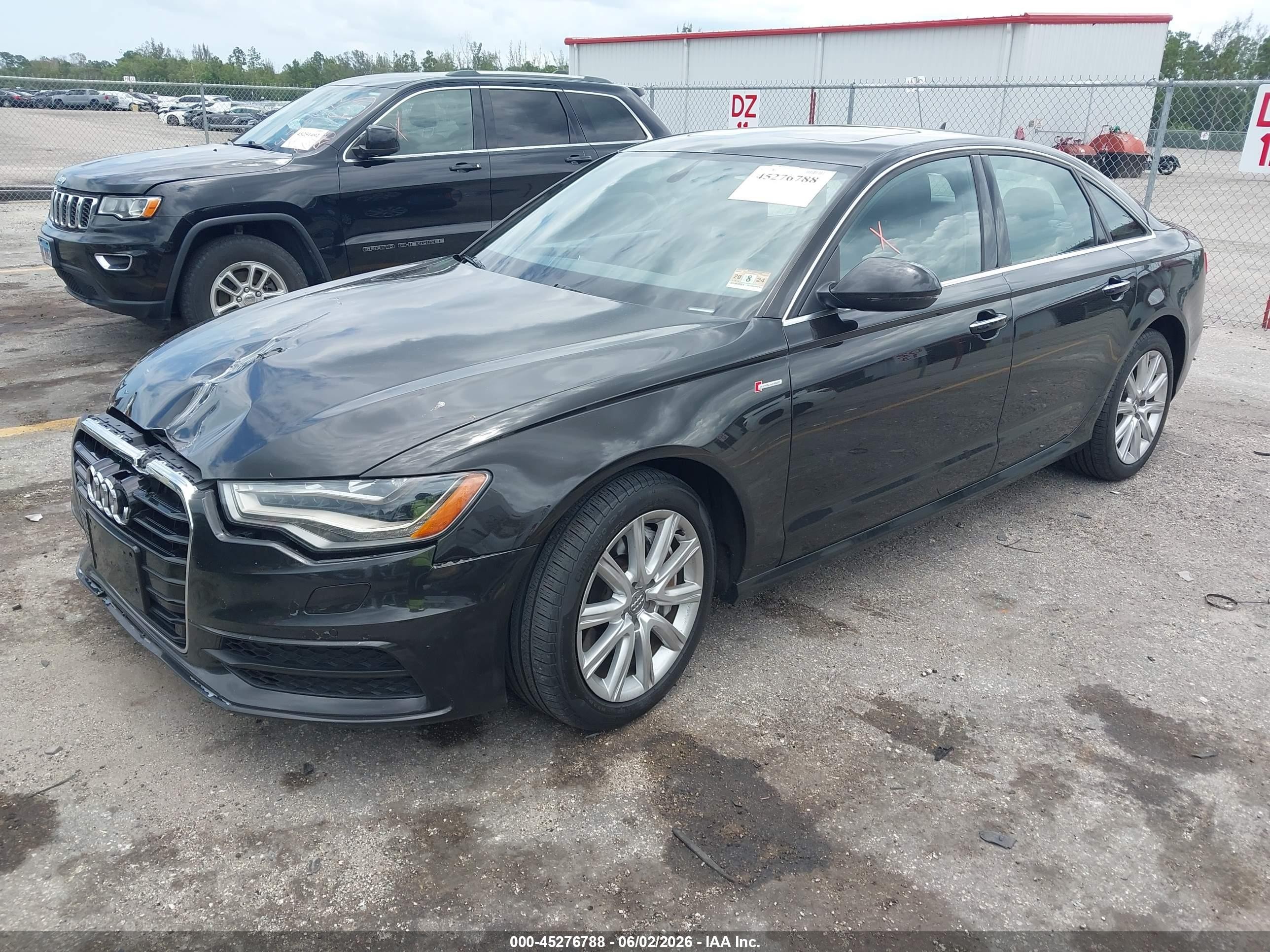 2015 Audi A6 3.0t Premium Plus Black vin: WAUFGAFC1FN019064