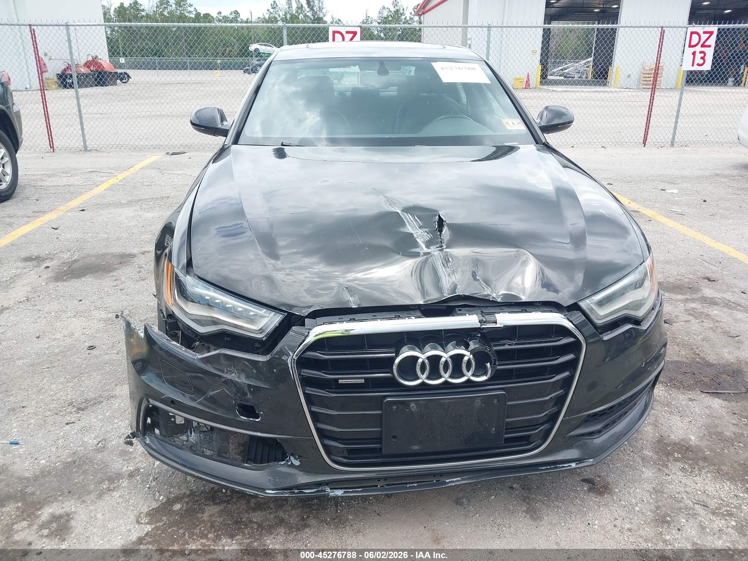 2015 Audi A6 3.0t Premium Plus Black vin: WAUFGAFC1FN019064