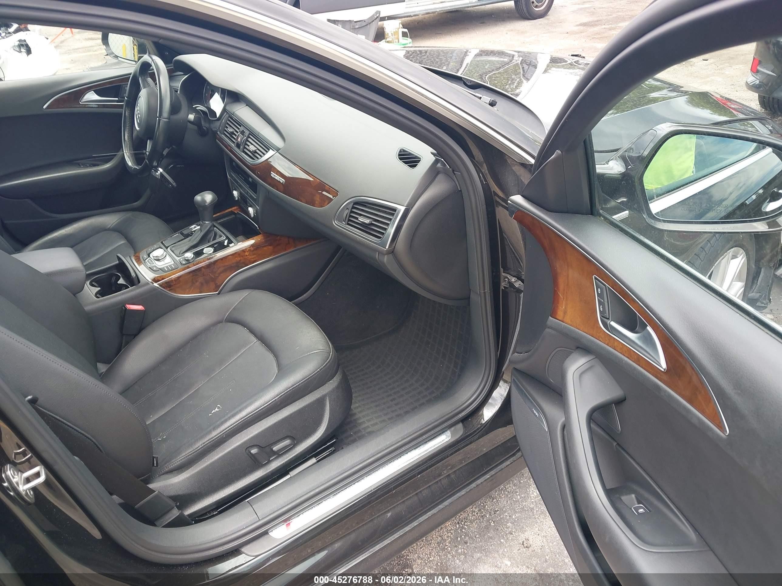 2015 Audi A6 3.0t Premium Plus Black vin: WAUFGAFC1FN019064
