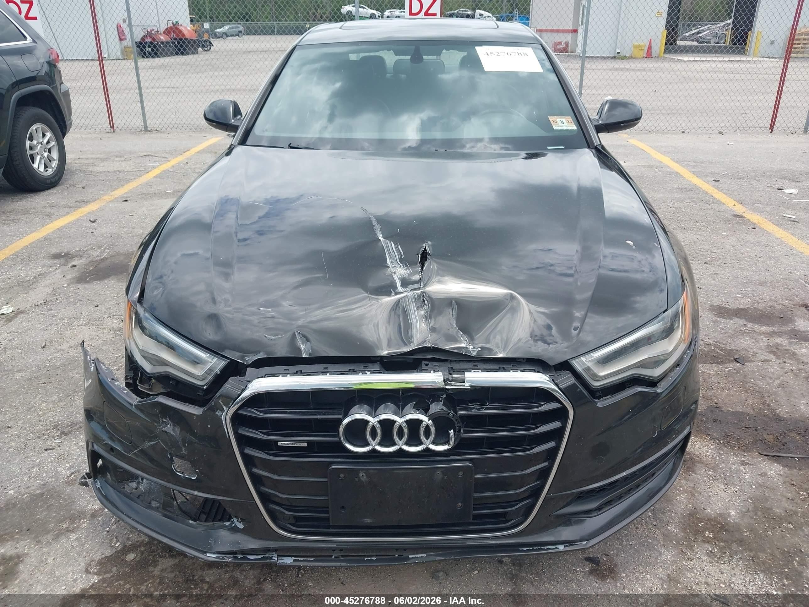 2015 Audi A6 3.0t Premium Plus Black vin: WAUFGAFC1FN019064