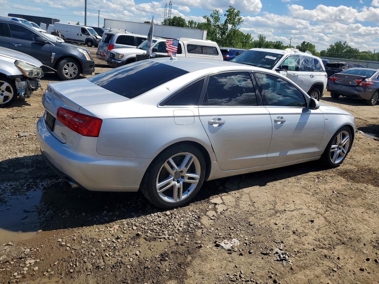2014 Audi A6 Premium Plus Silver vin: WAUFGAFC2EN008217