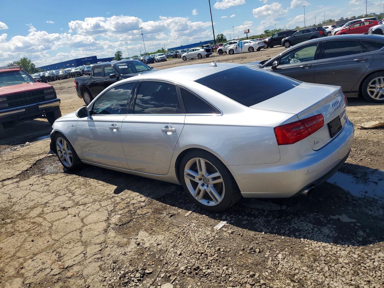 2014 Audi A6 Premium Plus Silver vin: WAUFGAFC2EN008217