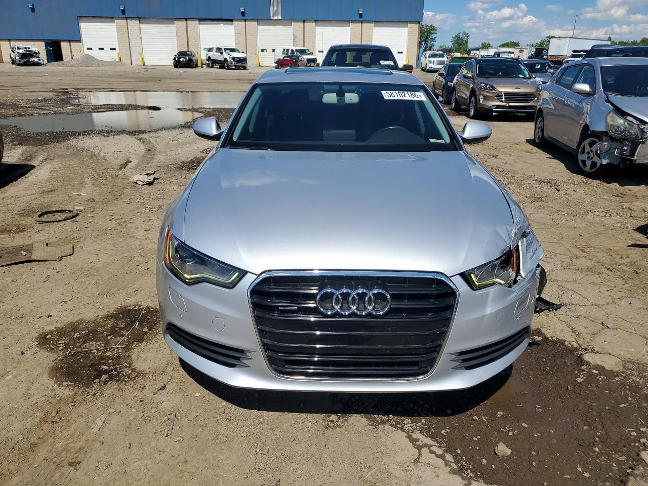2014 Audi A6 Premium Plus Silver vin: WAUFGAFC2EN008217