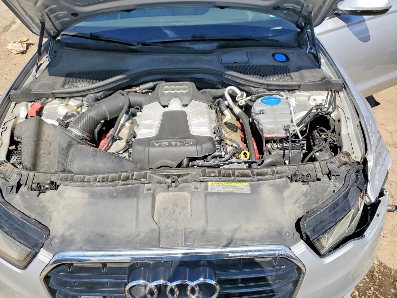 2014 Audi A6 Premium Plus Silver vin: WAUFGAFC2EN008217