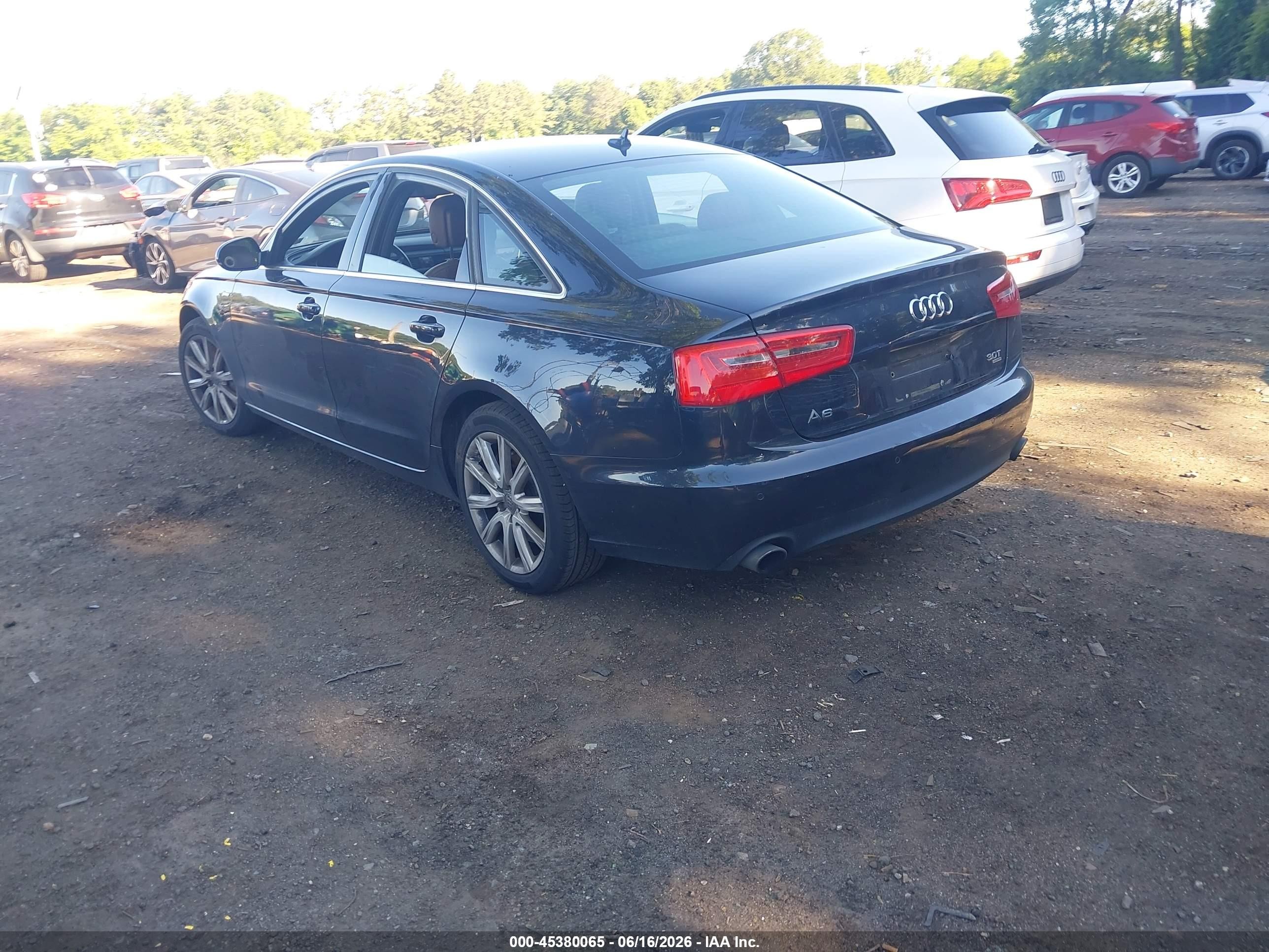 2014 Audi A6 3.0t Premium Plus Blue vin: WAUFGAFC2EN102064