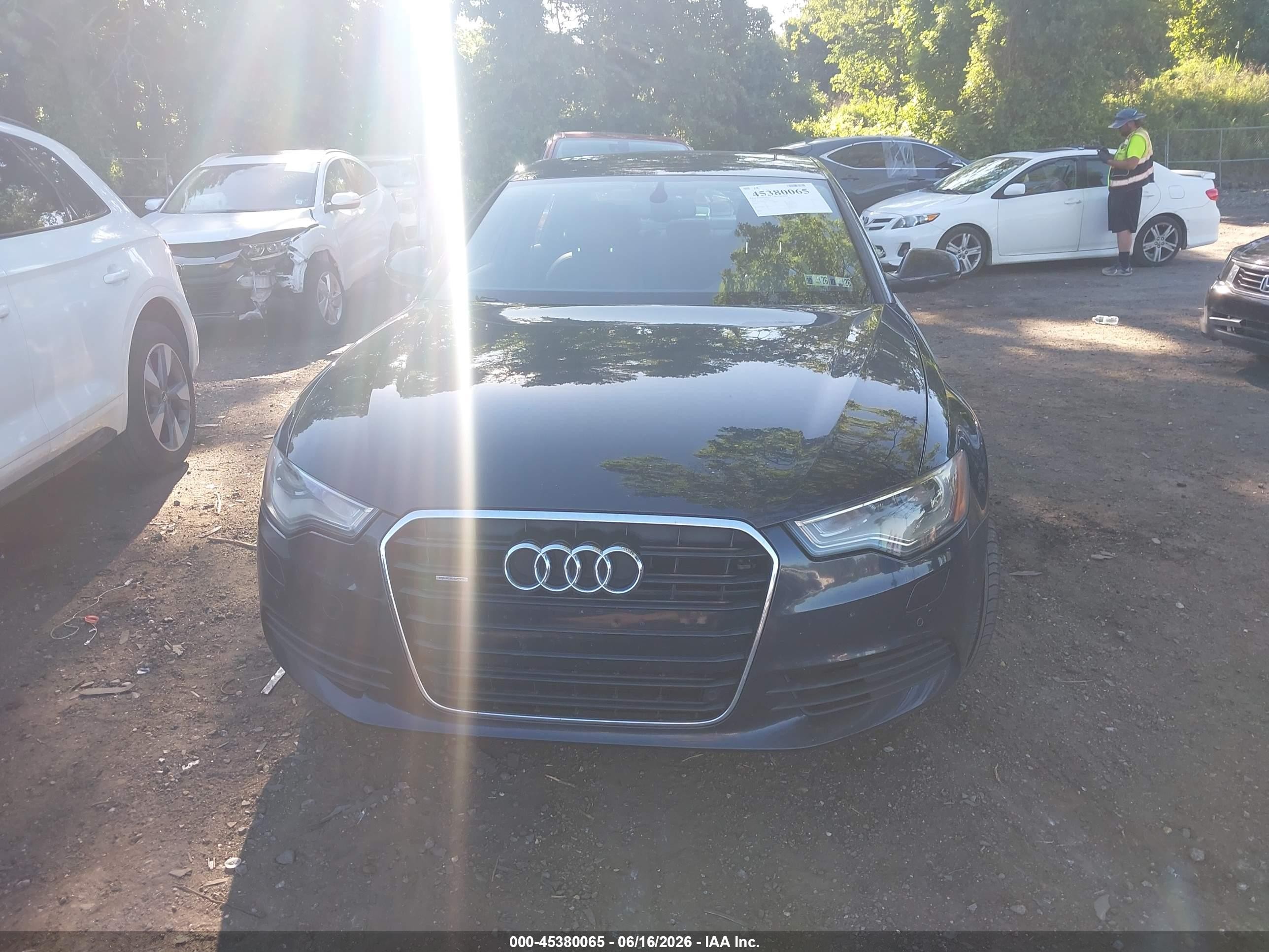 2014 Audi A6 3.0t Premium Plus Blue vin: WAUFGAFC2EN102064