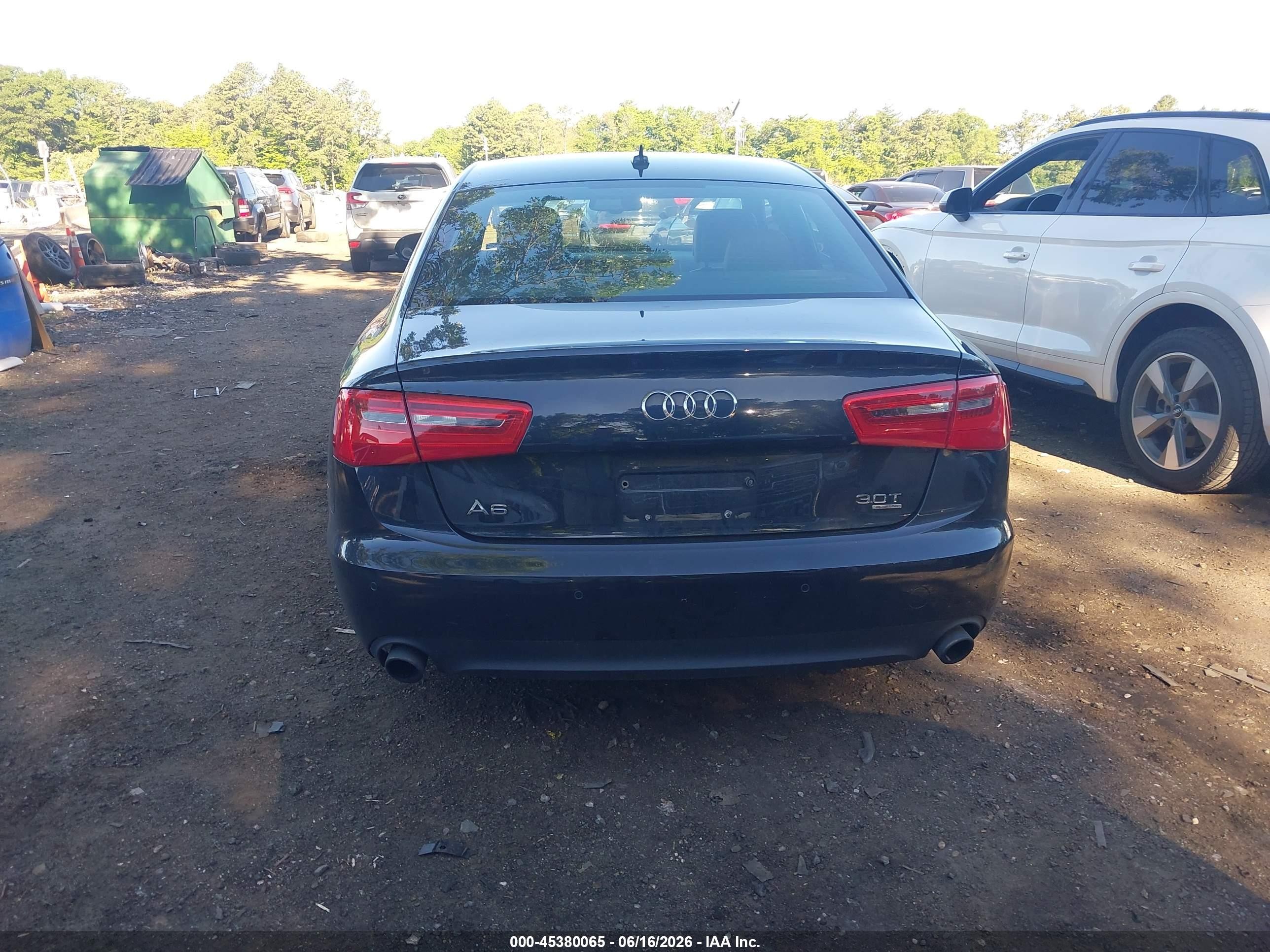 2014 Audi A6 3.0t Premium Plus Blue vin: WAUFGAFC2EN102064