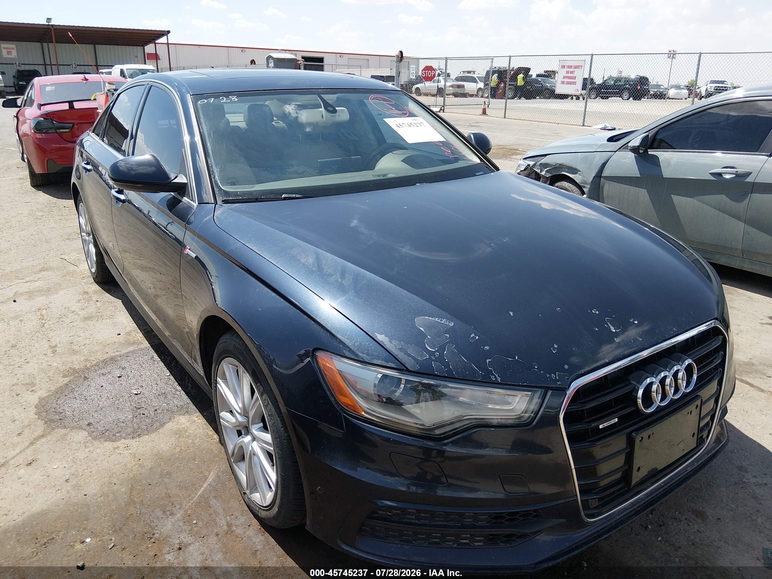 2015 Audi A6 3.0t Premium Plus Blue vin: WAUFGAFC2FN004170