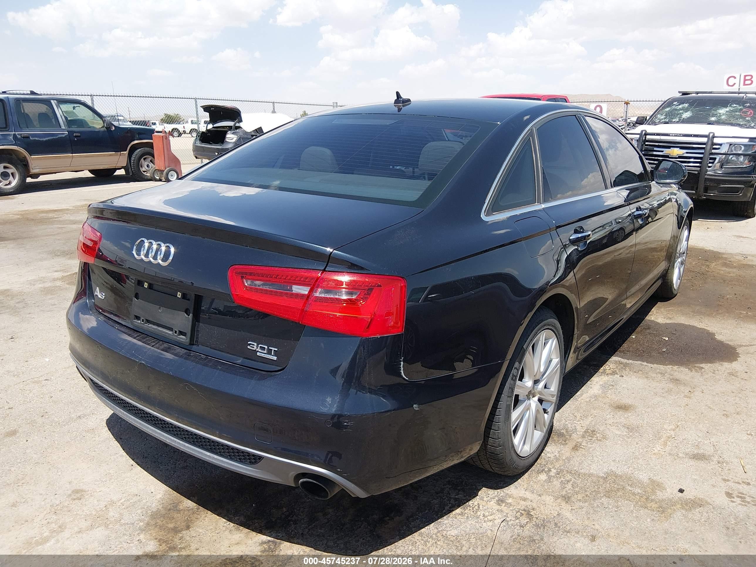2015 Audi A6 3.0t Premium Plus Blue vin: WAUFGAFC2FN004170