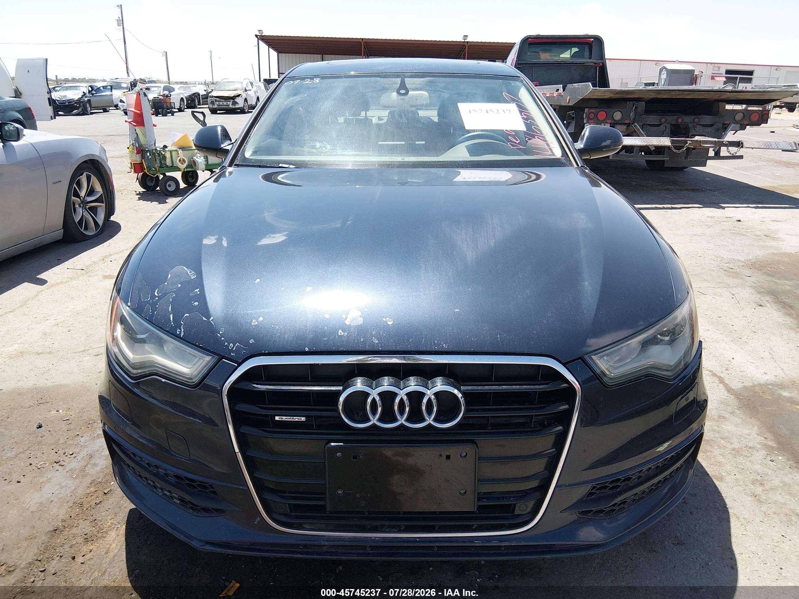 2015 Audi A6 3.0t Premium Plus Blue vin: WAUFGAFC2FN004170