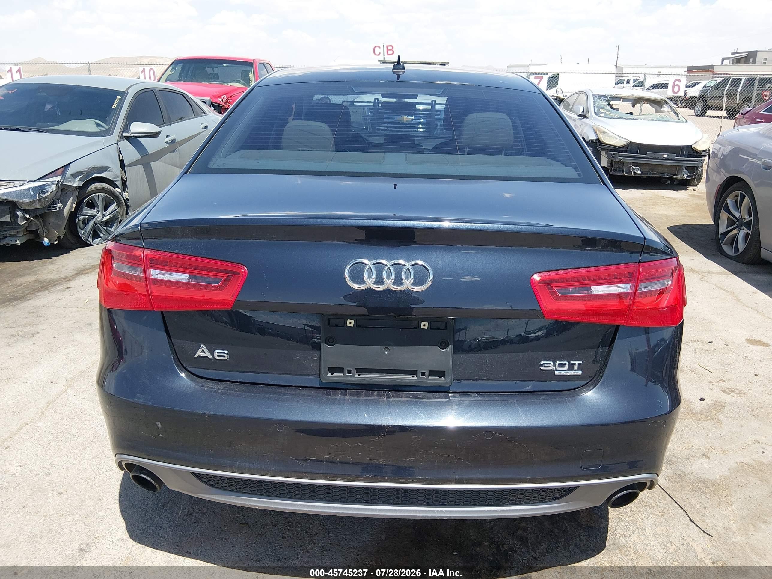 2015 Audi A6 3.0t Premium Plus Blue vin: WAUFGAFC2FN004170