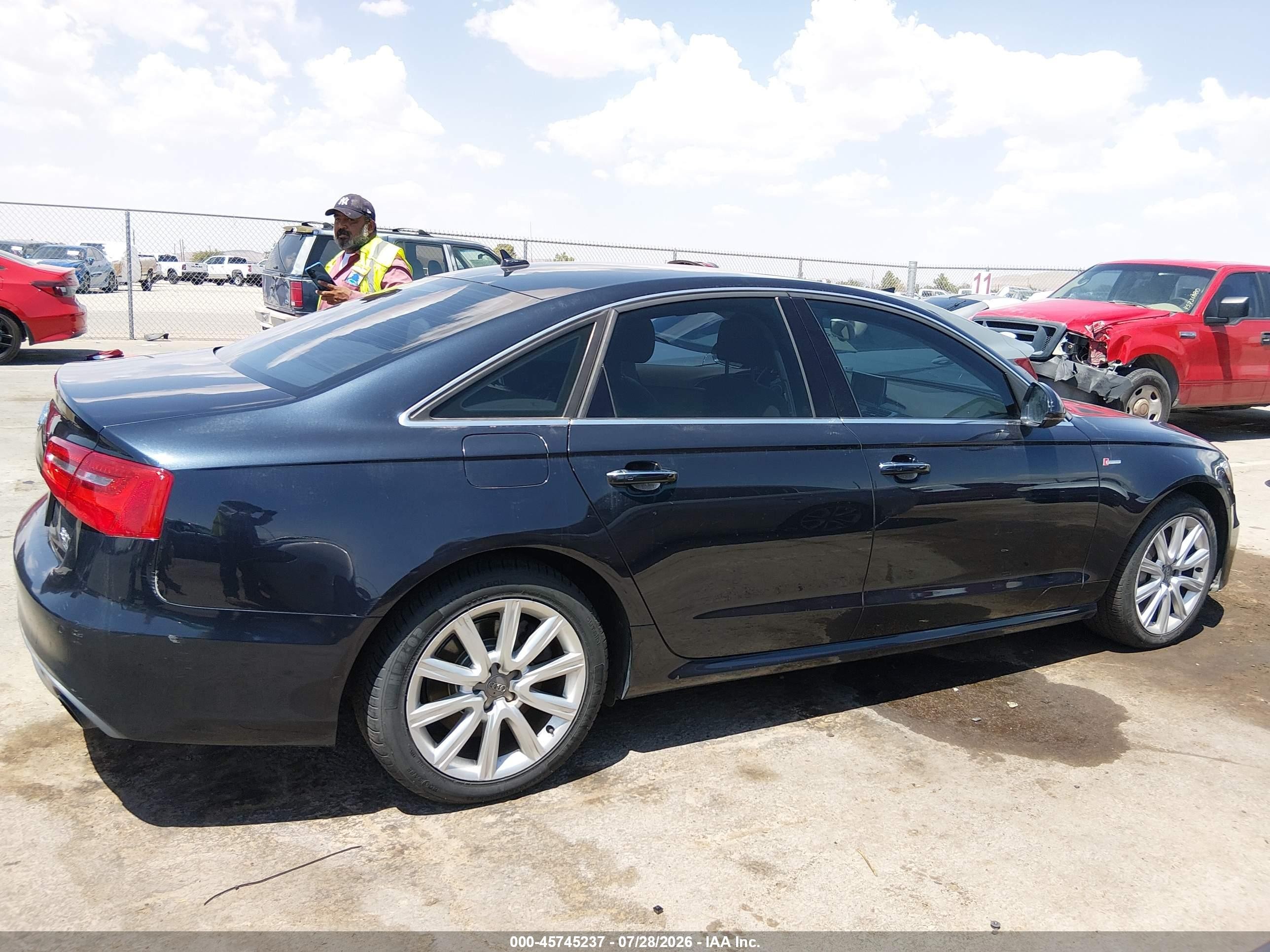 2015 Audi A6 3.0t Premium Plus Blue vin: WAUFGAFC2FN004170