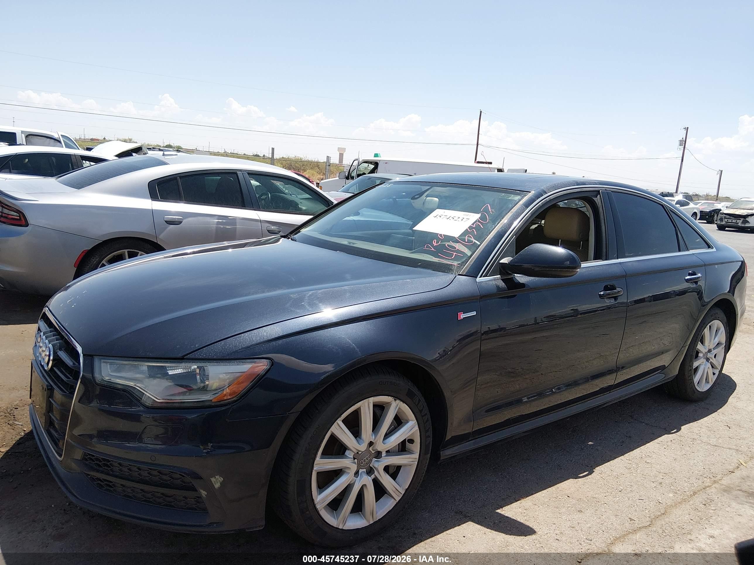 2015 Audi A6 3.0t Premium Plus Blue vin: WAUFGAFC2FN004170