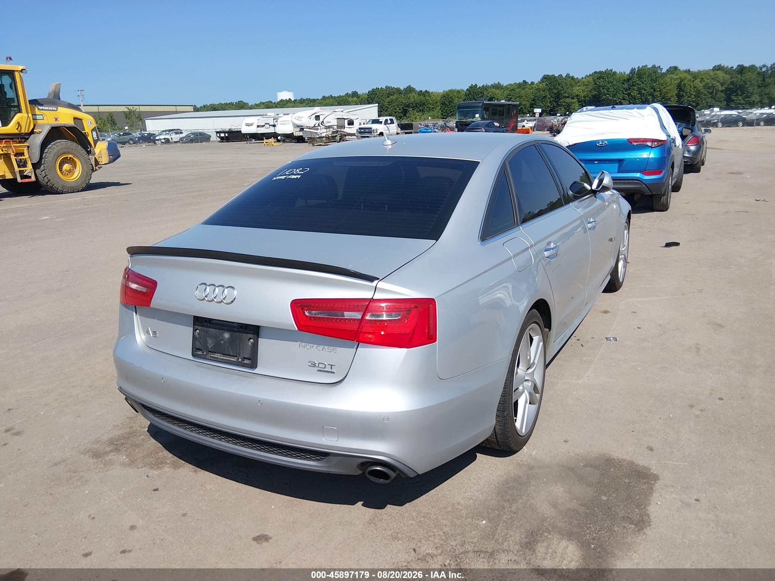 2015 Audi A6 3.0t Premium Plus Silver vin: WAUFGAFC2FN025245