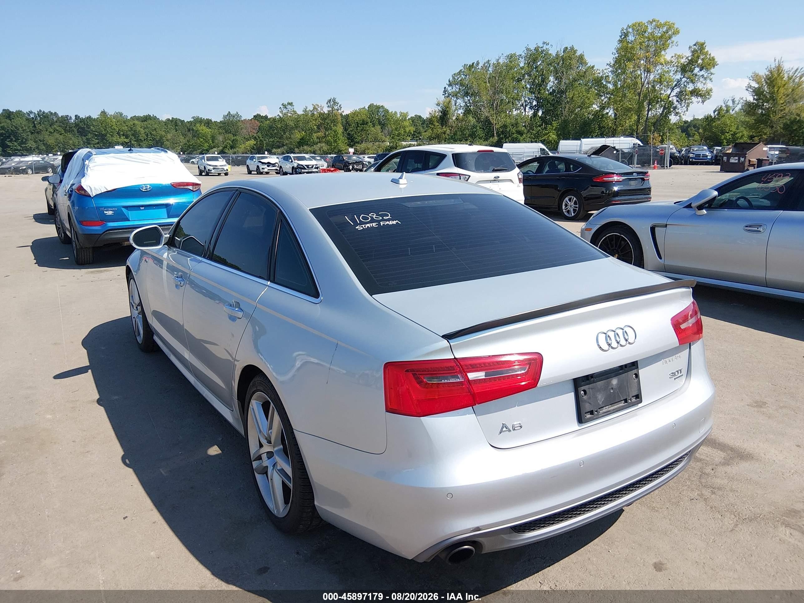 2015 Audi A6 3.0t Premium Plus Silver vin: WAUFGAFC2FN025245