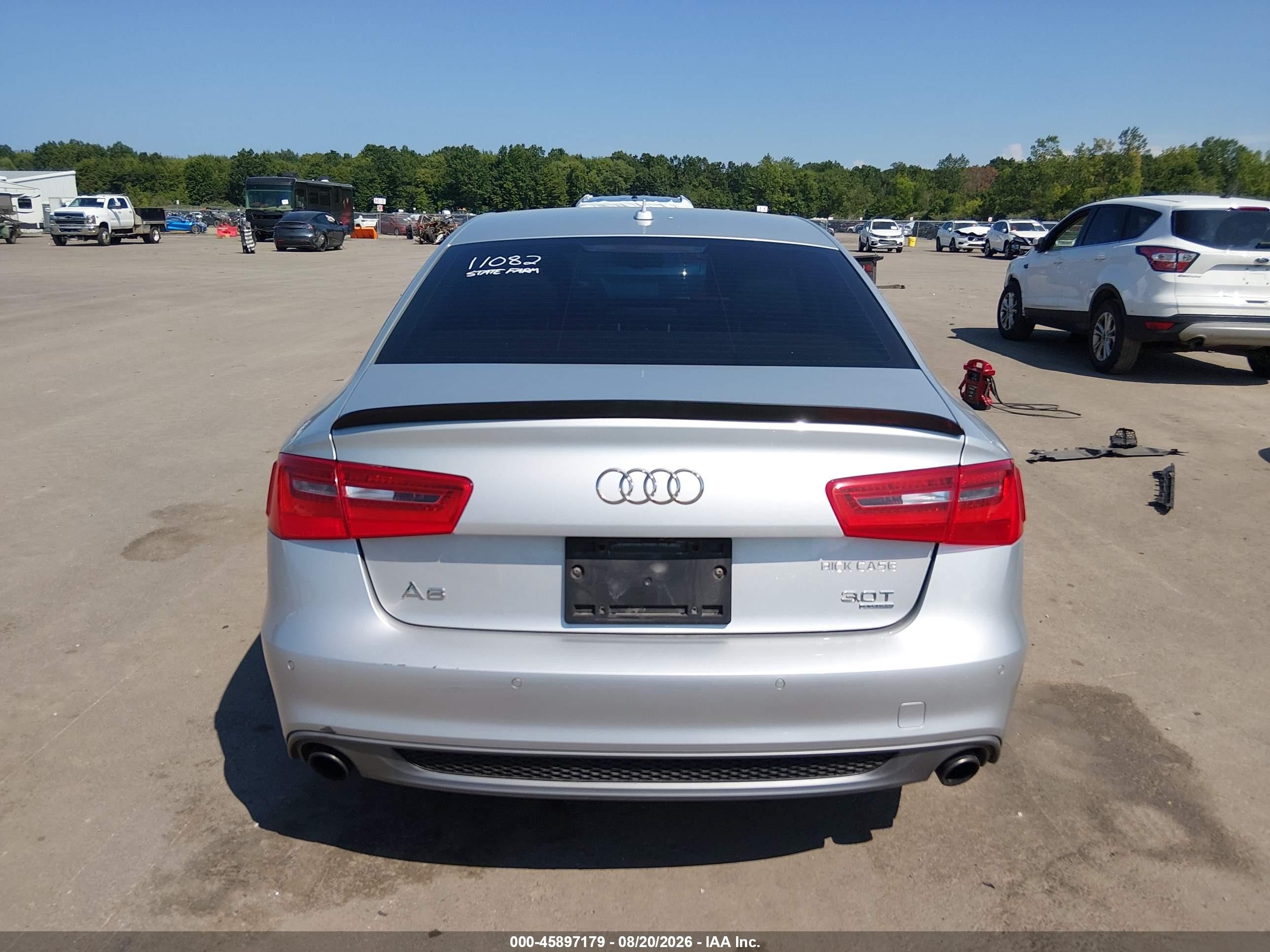 2015 Audi A6 3.0t Premium Plus Silver vin: WAUFGAFC2FN025245