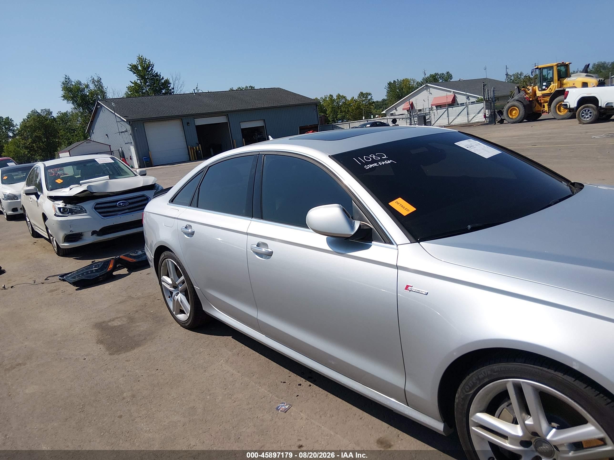 2015 Audi A6 3.0t Premium Plus Silver vin: WAUFGAFC2FN025245