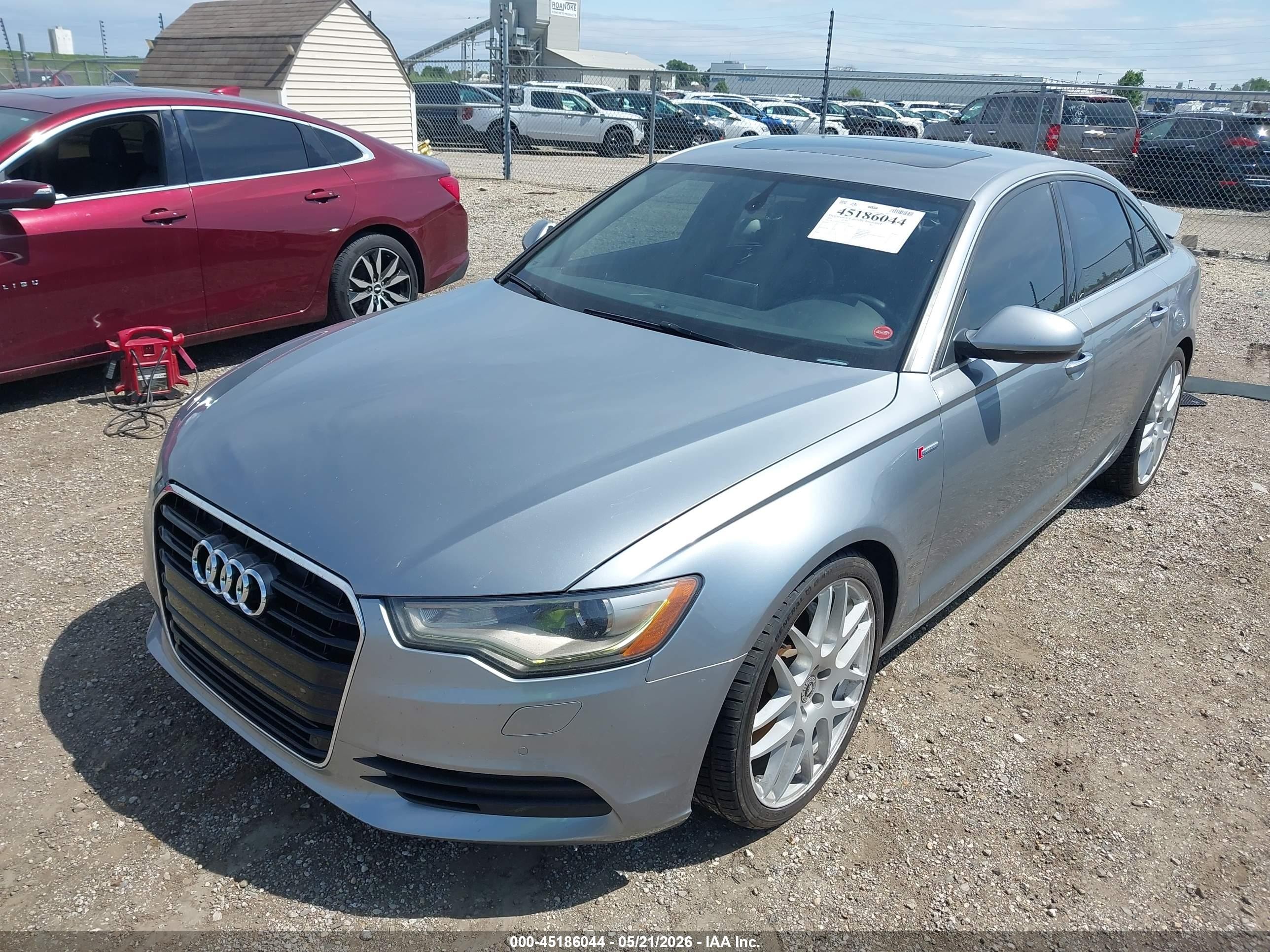 2014 Audi A6 3.0t Premium Plus Gray vin: WAUFGAFC3EN072721