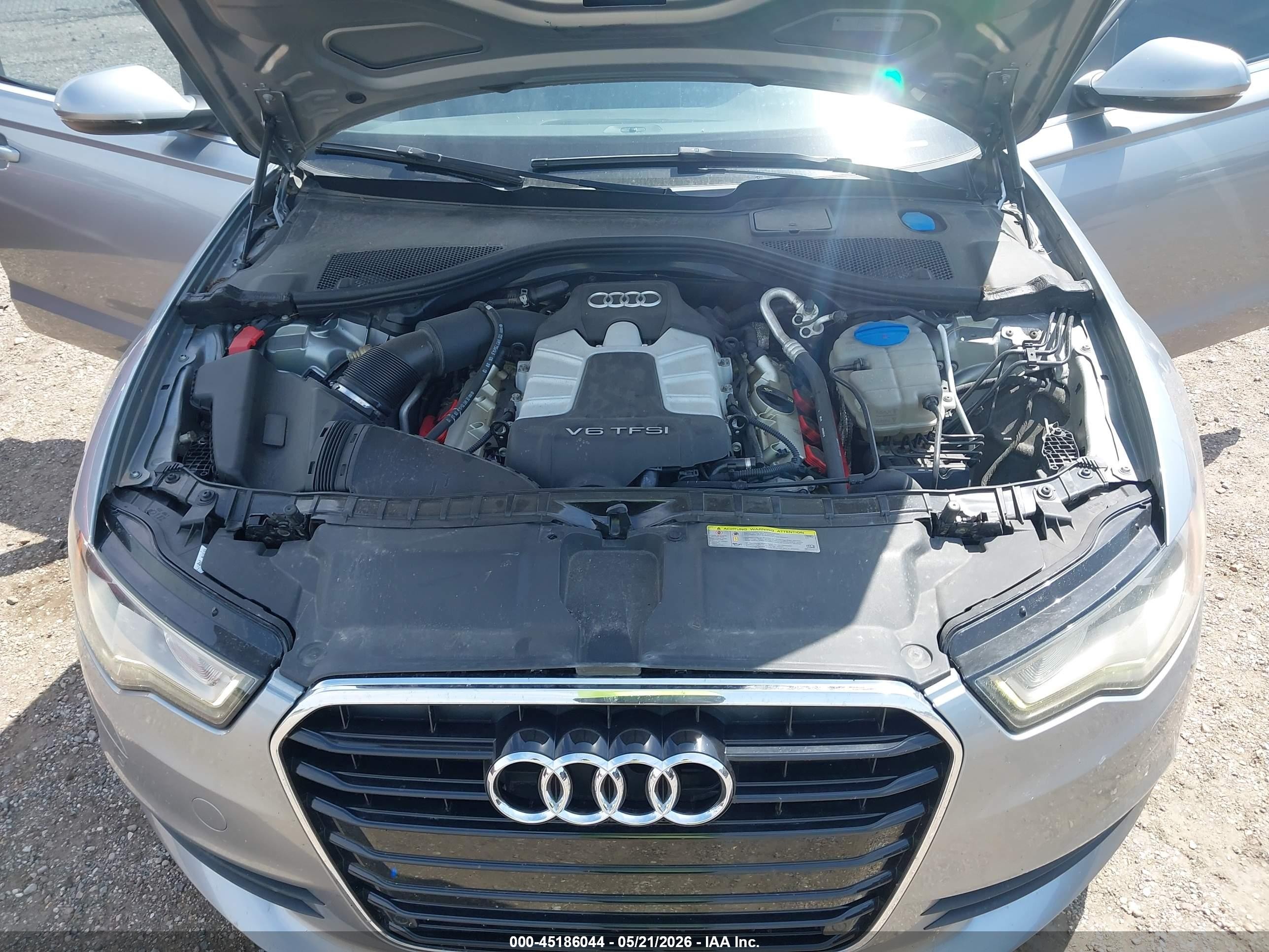 2014 Audi A6 3.0t Premium Plus Gray vin: WAUFGAFC3EN072721